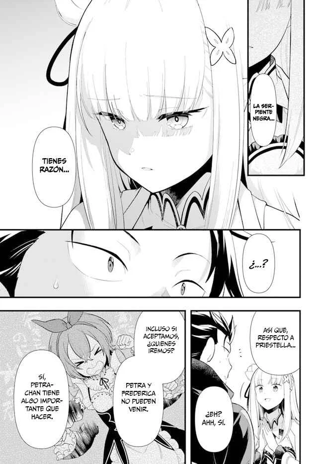 Re:Zero kara Hajimeru Isekai Seikatsu: Dai 5-shou—Mizu no Miyako to Eiyuu no Uta Capítulo 1.1: Hacía la Ciudad de las Compuertas, Priestella. - Page 23