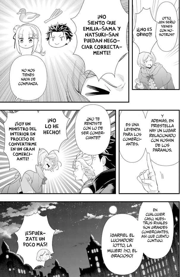 Re:Zero kara Hajimeru Isekai Seikatsu: Dai 5-shou—Mizu no Miyako to Eiyuu no Uta Capítulo 1.1: Hacía la Ciudad de las Compuertas, Priestella. - Page 29