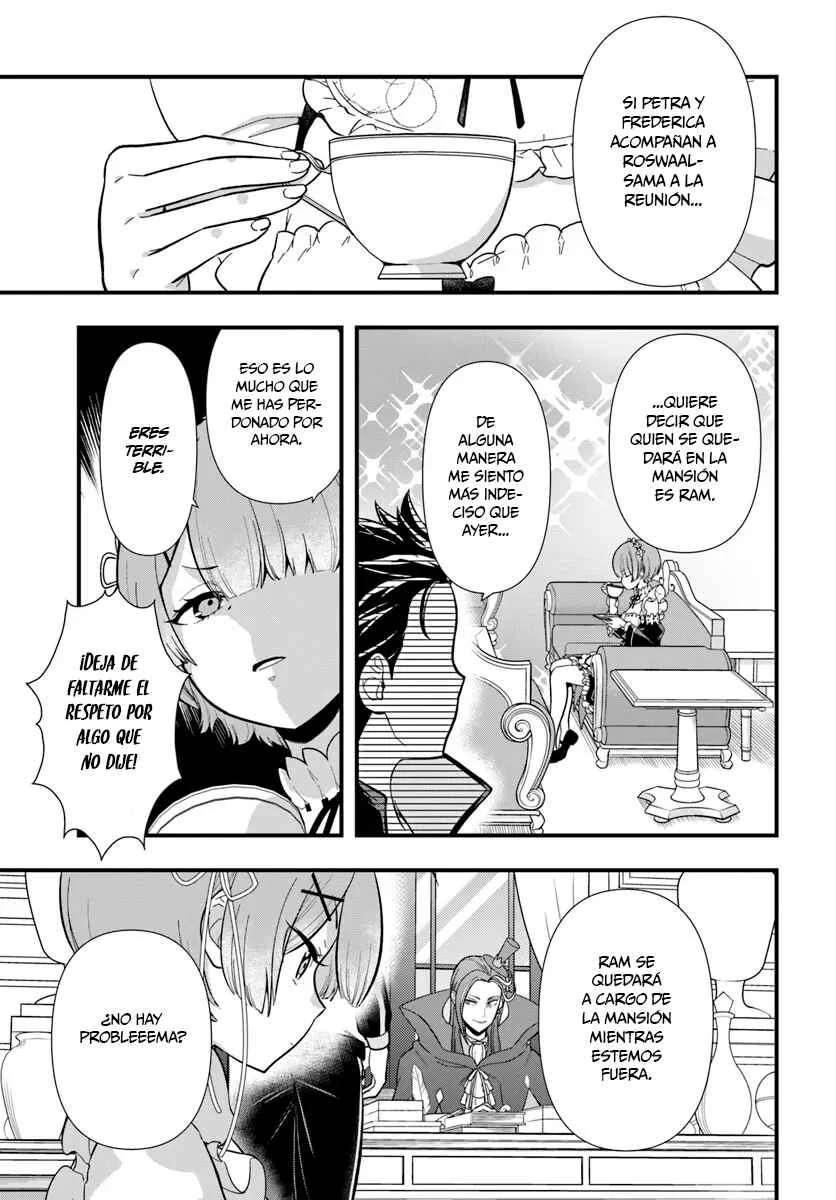 Re:Zero kara Hajimeru Isekai Seikatsu: Dai 5-shou—Mizu no Miyako to Eiyuu no Uta Capítulo 1.2: Hacía la Ciudad de las Compuertas, Priestella - 2da Parte. - Page 5
