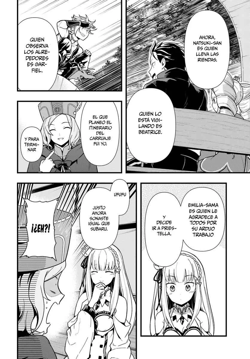 Re:Zero kara Hajimeru Isekai Seikatsu: Dai 5-shou—Mizu no Miyako to Eiyuu no Uta Capítulo 1.3: Hacía la Ciudad de las Compuertas, Priestella - 3ra Parte - Page 8
