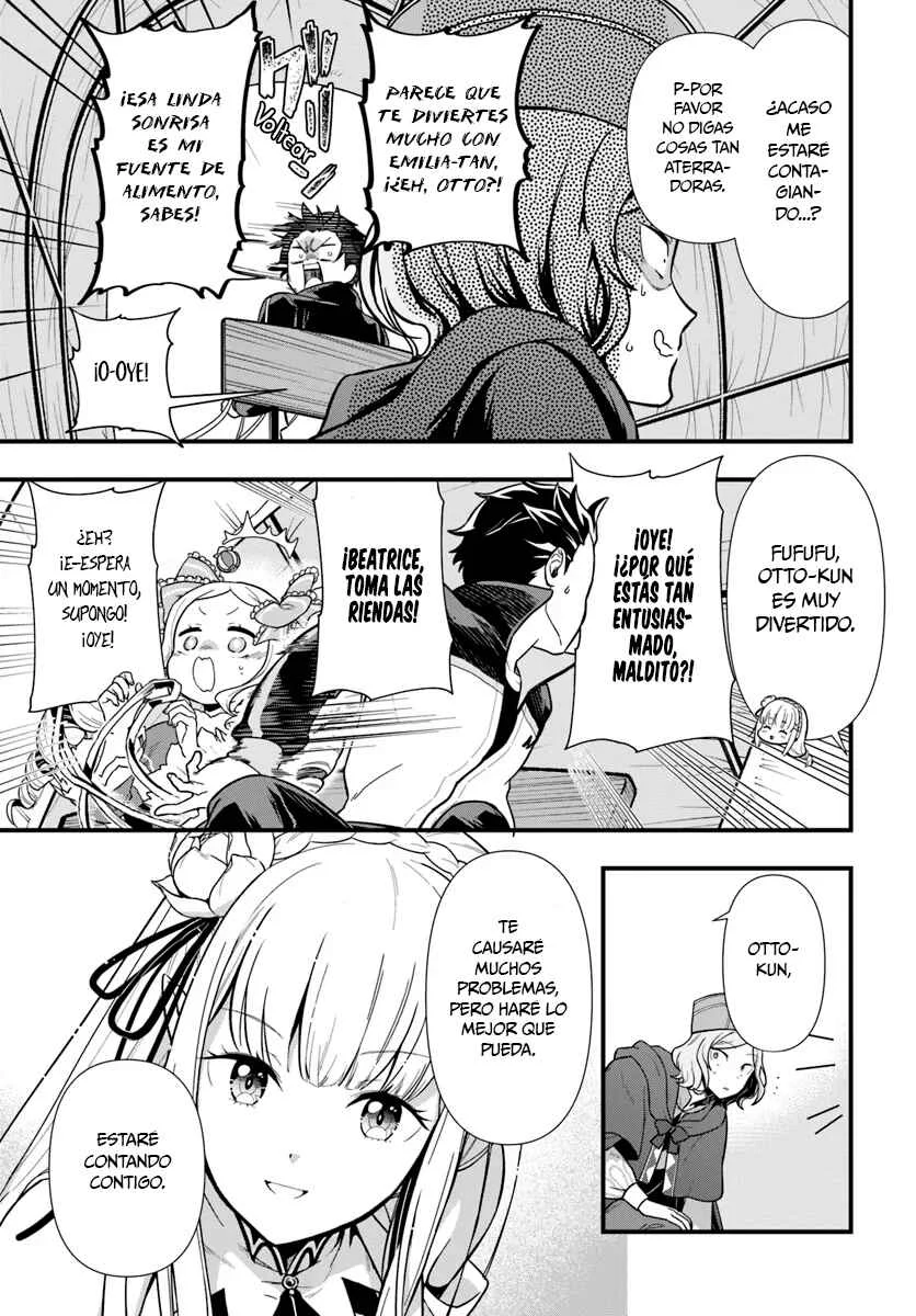 Re:Zero kara Hajimeru Isekai Seikatsu: Dai 5-shou—Mizu no Miyako to Eiyuu no Uta Capítulo 1.3: Hacía la Ciudad de las Compuertas, Priestella - 3ra Parte - Page 9