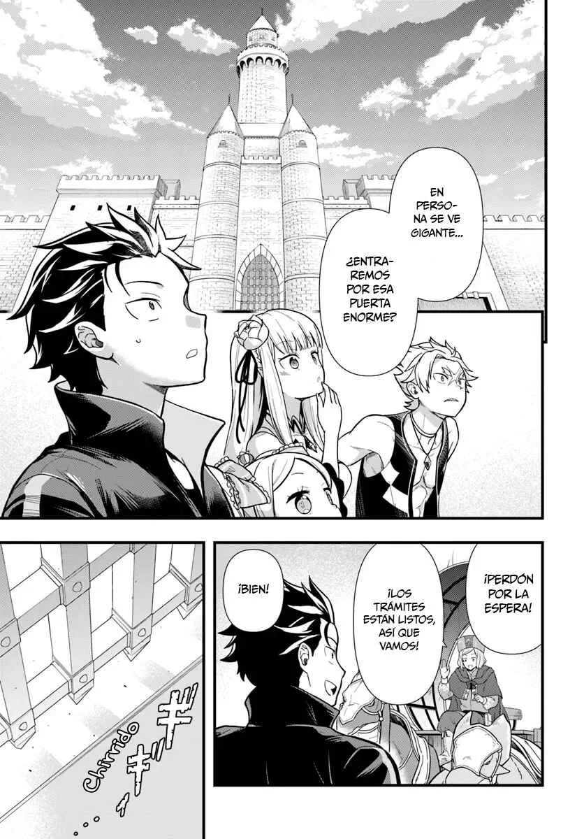 Re:Zero kara Hajimeru Isekai Seikatsu: Dai 5-shou—Mizu no Miyako to Eiyuu no Uta Capítulo 1.3: Hacía la Ciudad de las Compuertas, Priestella - 3ra Parte - Page 11