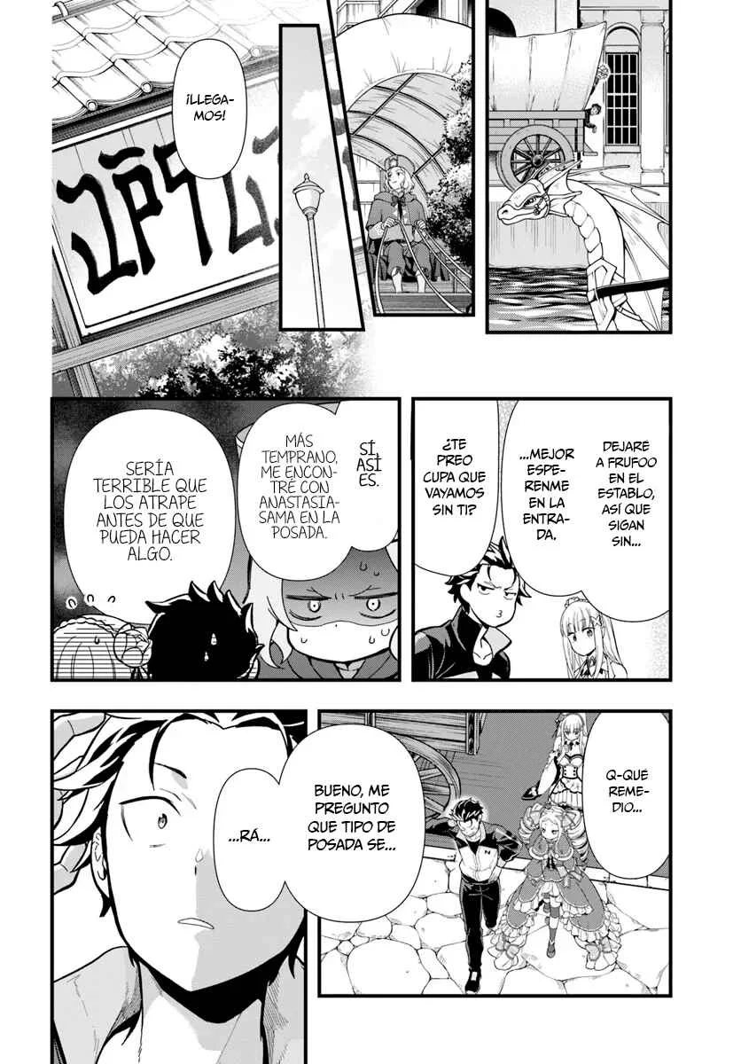 Re:Zero kara Hajimeru Isekai Seikatsu: Dai 5-shou—Mizu no Miyako to Eiyuu no Uta Capítulo 1.3: Hacía la Ciudad de las Compuertas, Priestella - 3ra Parte - Page 15
