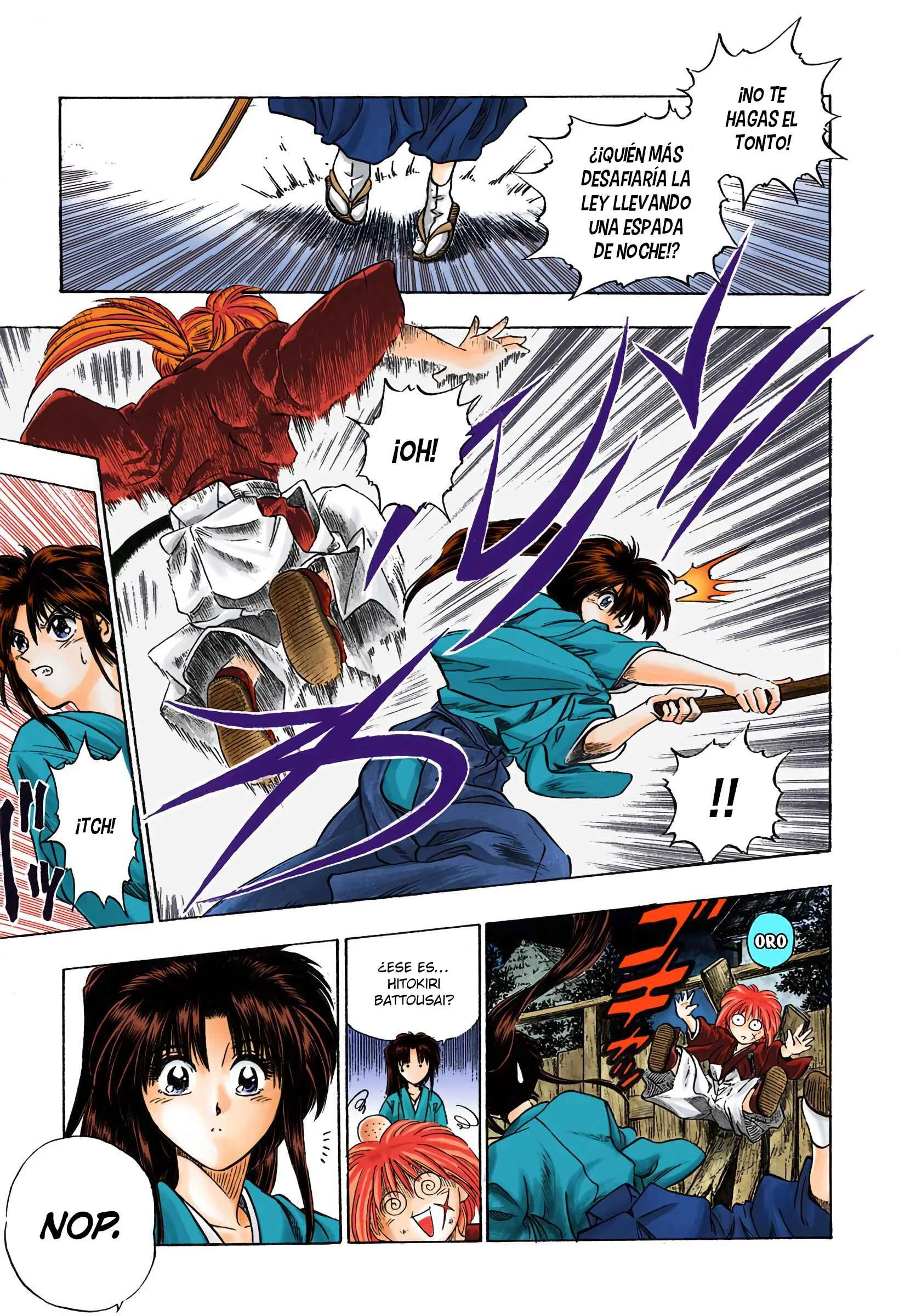 Rurouni Kenshin (Official Colored) Capítulo 1: Kenshin Himura Battousai - Page 9
