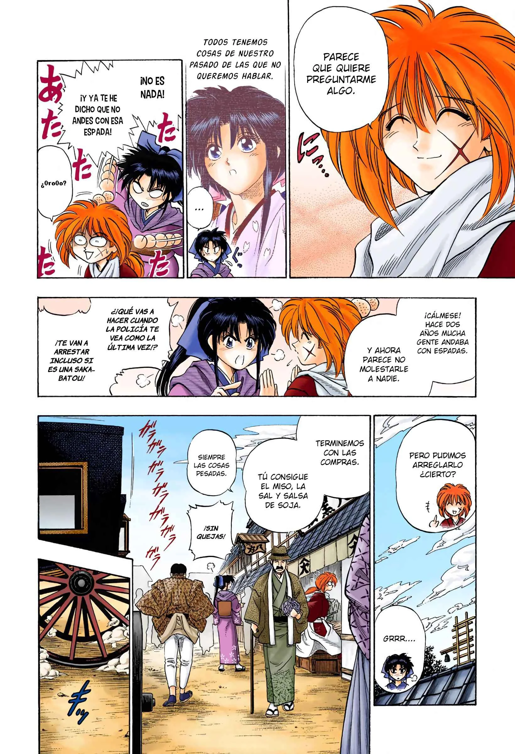 Rurouni Kenshin (Official Colored) Capítulo 2: Rurouni en la ciudad - Page 4