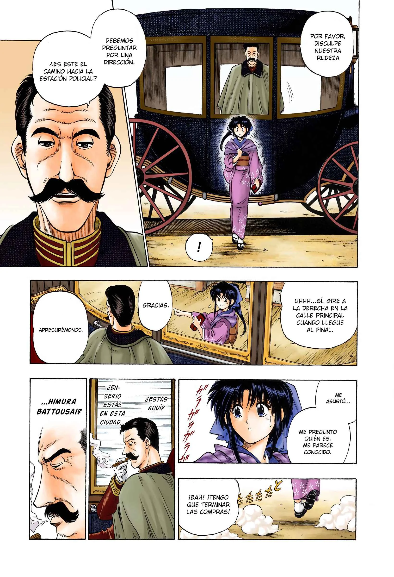 Rurouni Kenshin (Official Colored) Capítulo 2: Rurouni en la ciudad - Page 5