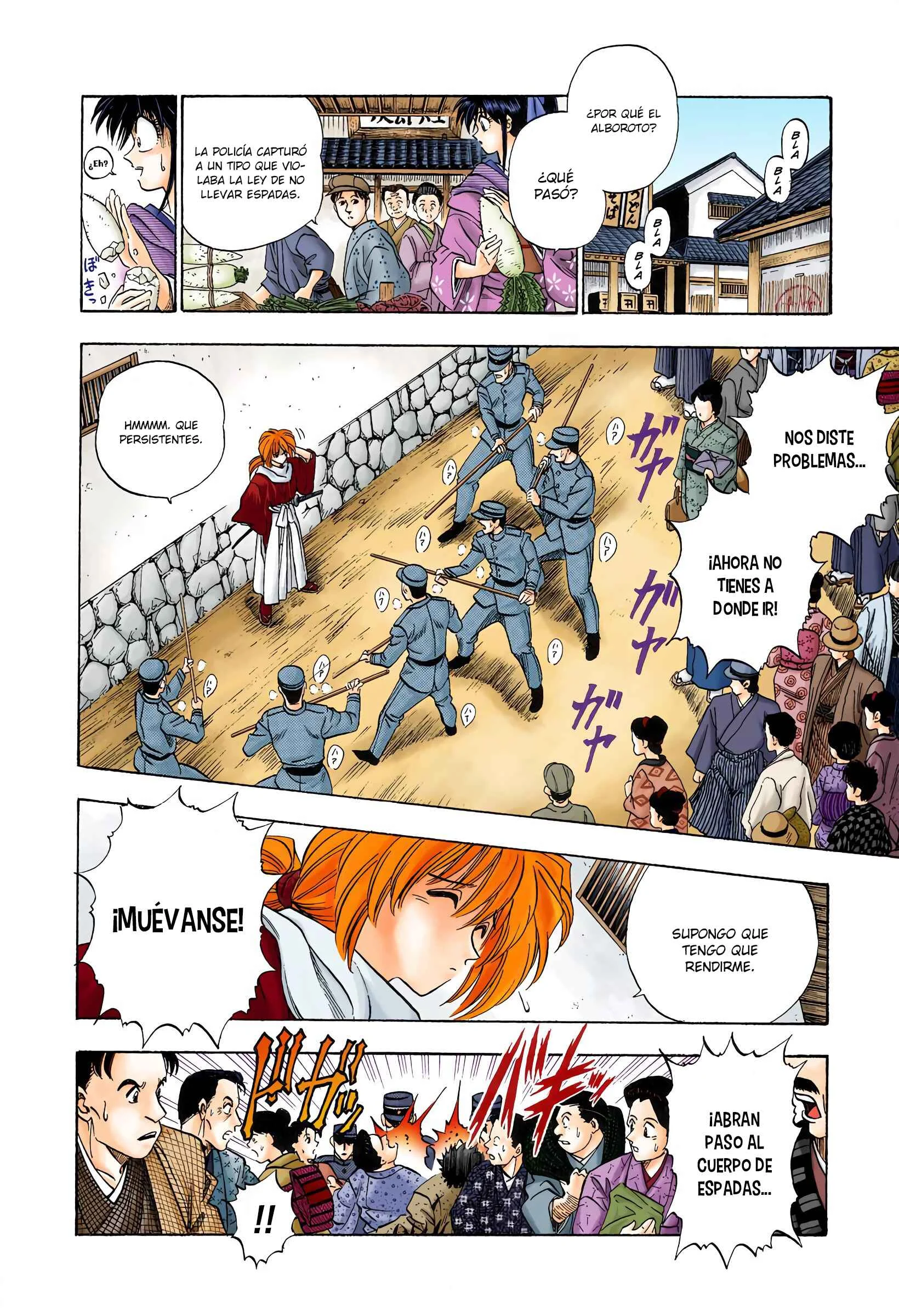 Rurouni Kenshin (Official Colored) Capítulo 2: Rurouni en la ciudad - Page 6