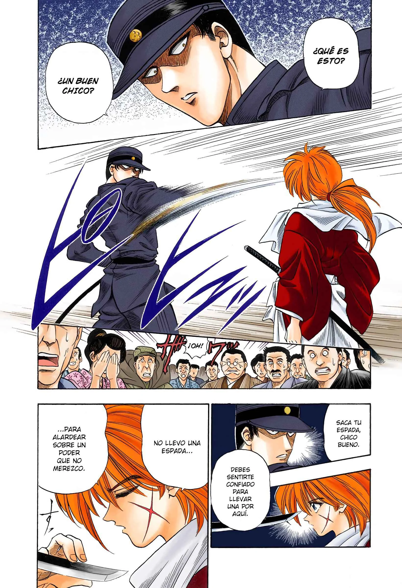 Rurouni Kenshin (Official Colored) Capítulo 2: Rurouni en la ciudad - Page 8