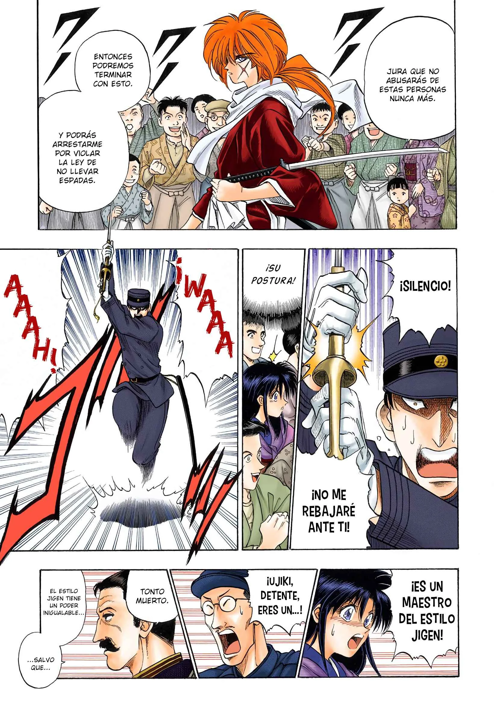 Rurouni Kenshin (Official Colored) Capítulo 2: Rurouni en la ciudad - Page 17