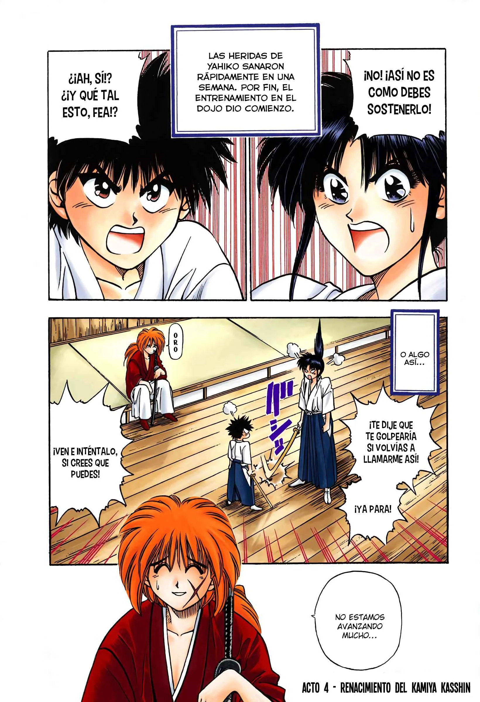 Rurouni Kenshin (Official Colored) Capítulo 4: Renacimiento del Kamiya Kasshin - Page 1