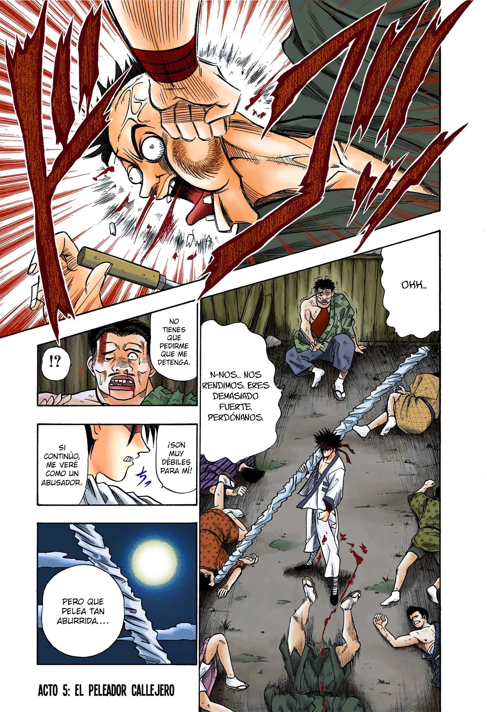 Rurouni Kenshin (Official Colored) Capítulo 5: El peleador callejero - Page 1