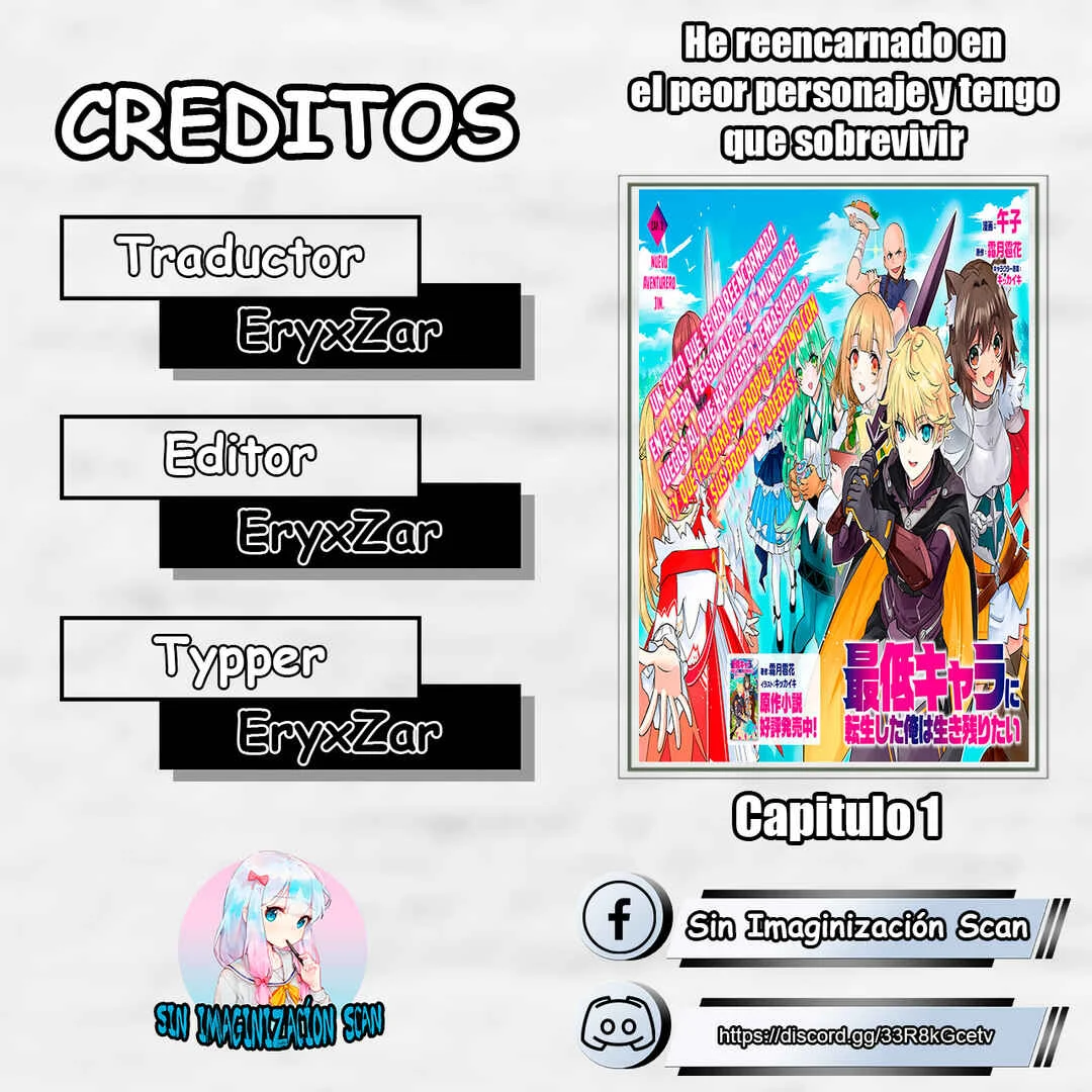 Saitei Chara ni Tensei shita Ore wa Ikinokoritai Capítulo 1: Nuevo aventurero jin - Page 1