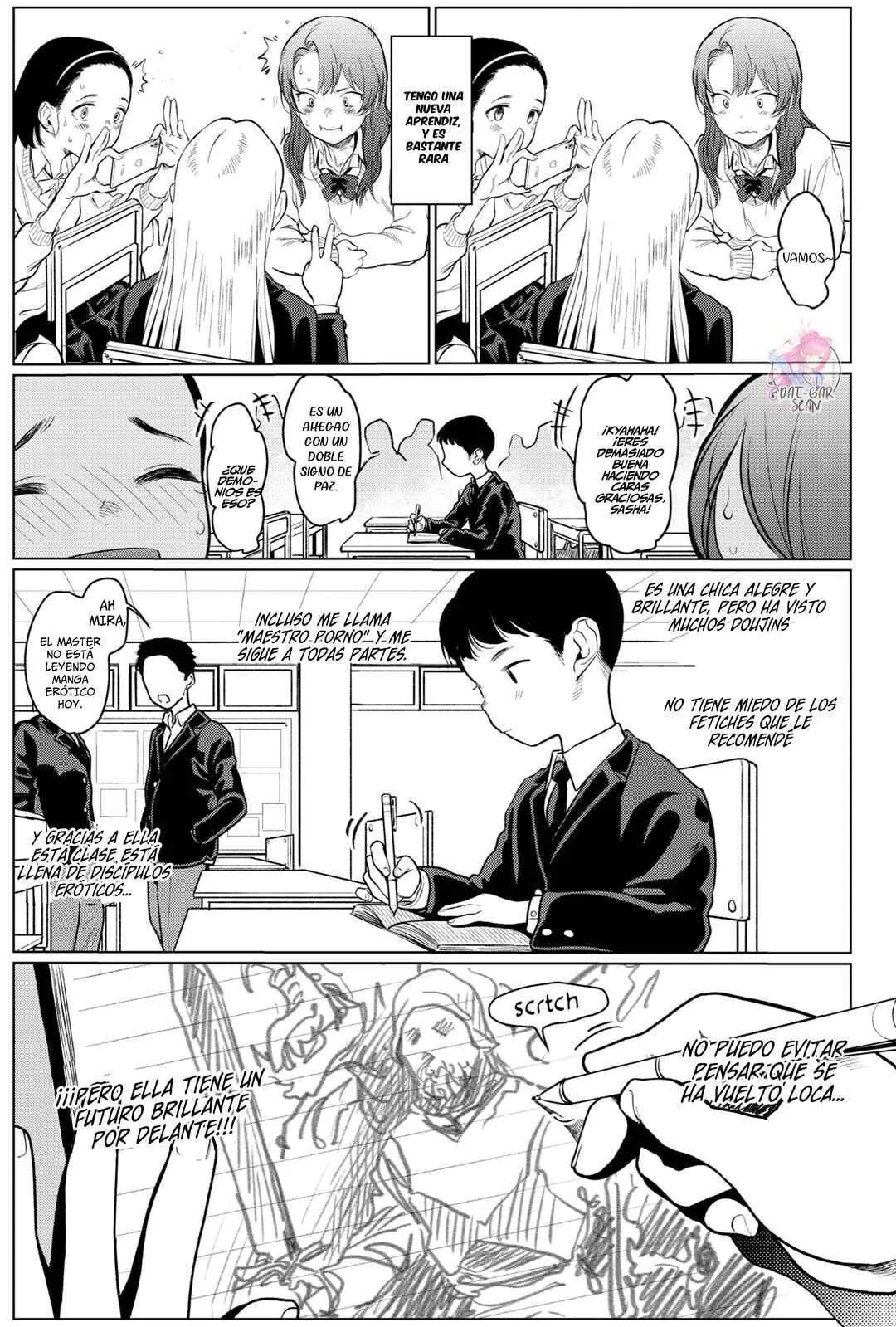 Sasha-chan to Classmate Otaku-kun Capítulo 3: Dignidad del maestro - Page 4