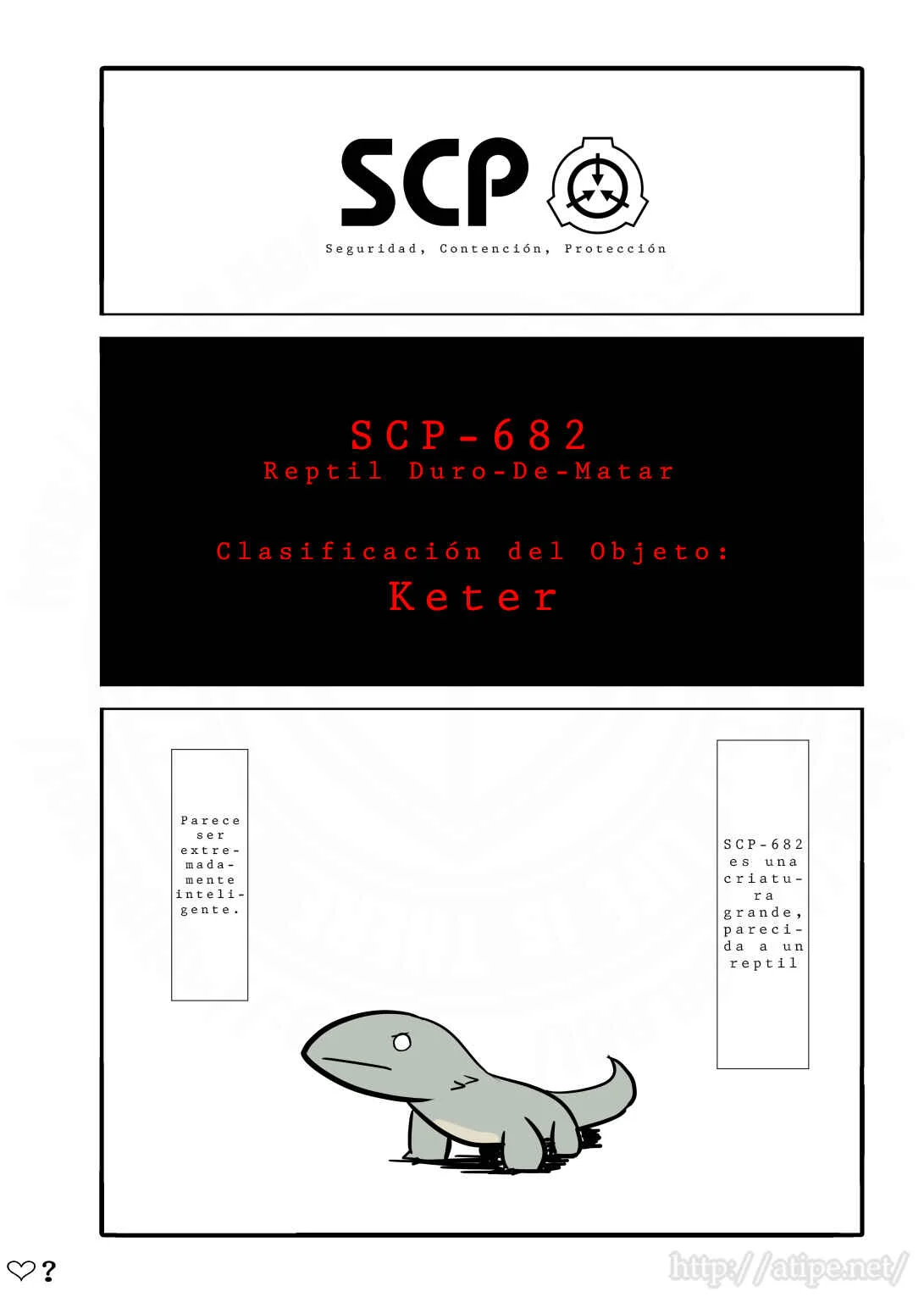 SCP o Zakkuri Shoukai Capítulo 4: SCP-682 - Page 1