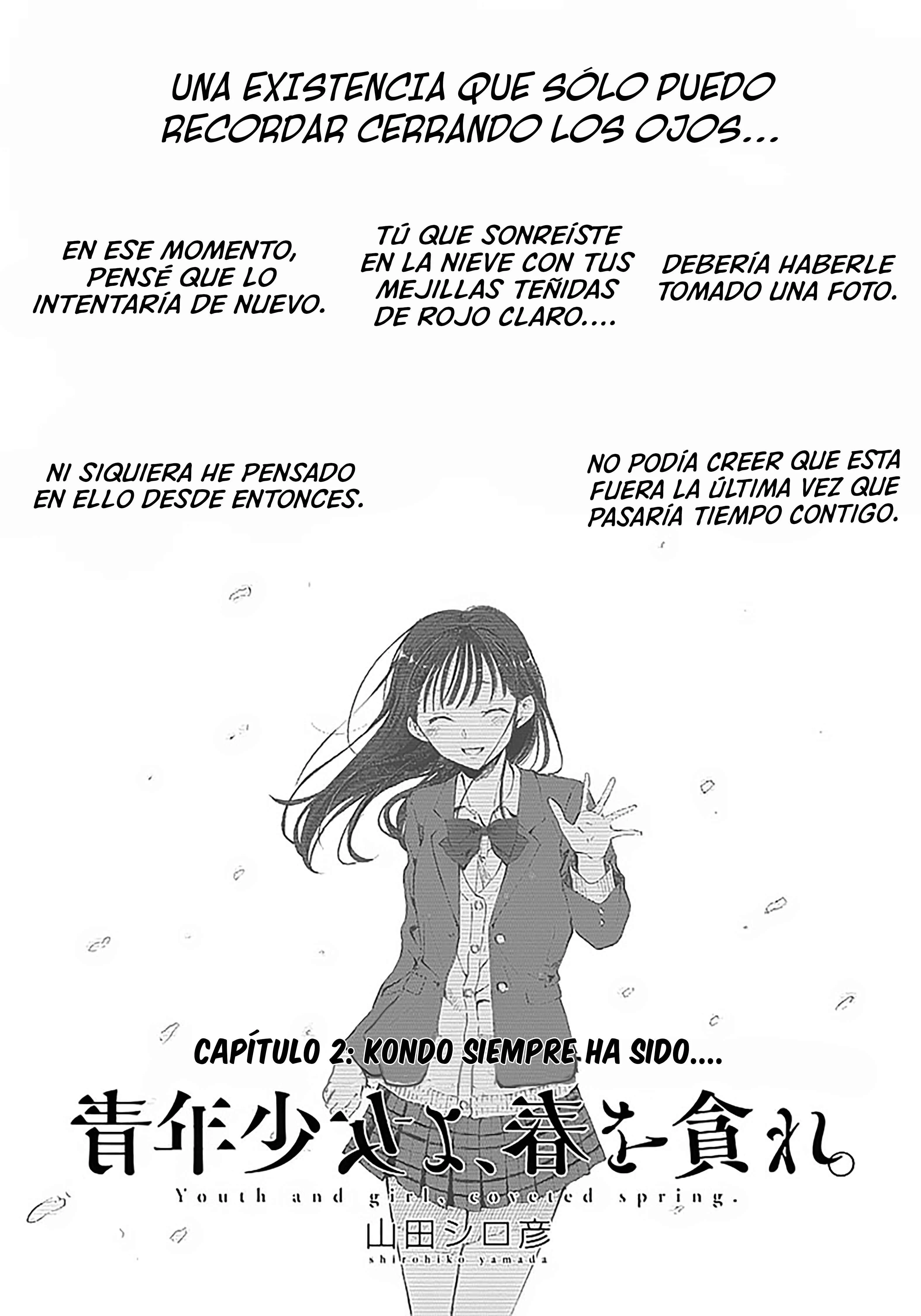 Seinen Shoujo yo, Haru wo Musabore. Capítulo 2: Kondo siempre ha sido... - Page 2