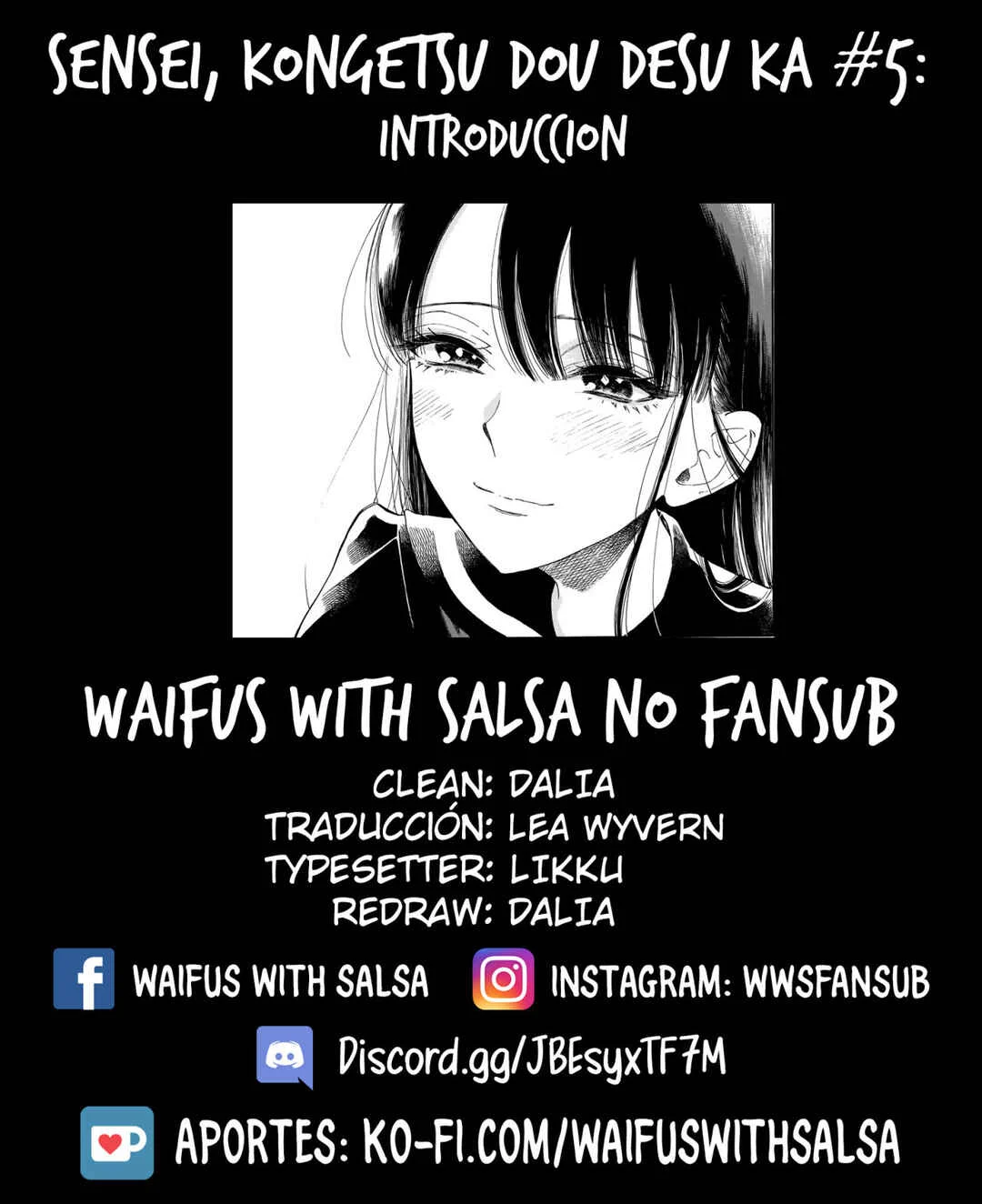 Sensei, Kongetsu Dou Desu ka Capítulo 5: Introducción - Page 1