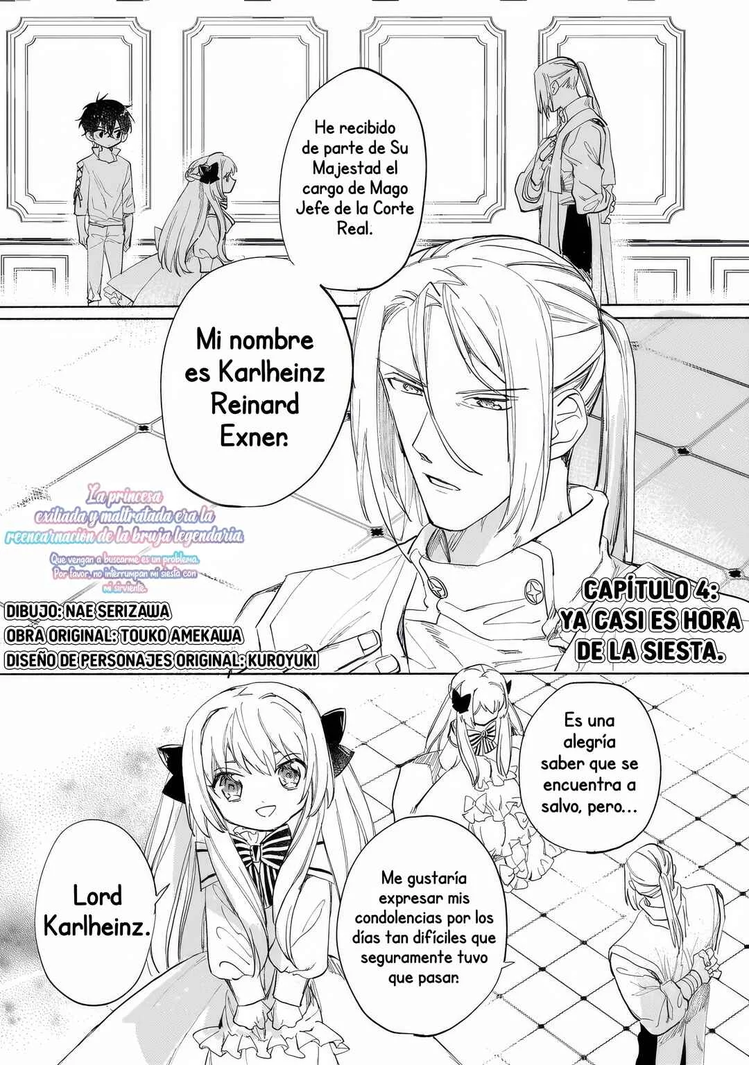 Shiitagerareta Tsuihou Oujo wa, Tensei Shita Densetsu no Majo deshita Capítulo 4: Ya casi es hora de la siesta. - Page 4