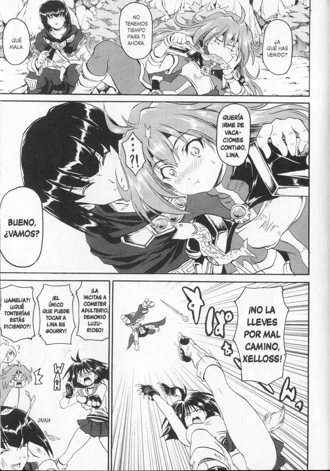 Shin Slayers - Falces no Sunadokei Capítulo 2: ¡¿Una ilusión?! Amanece en el pueblo misterioso - Page 23
