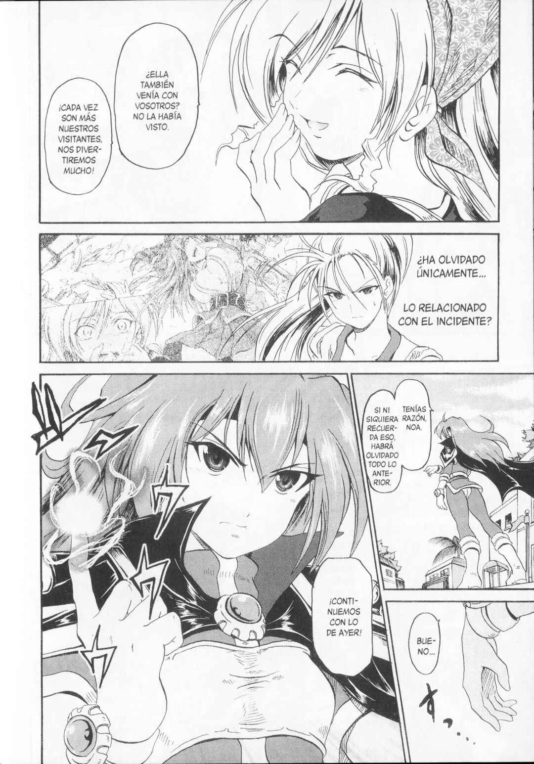 Shin Slayers - Falces no Sunadokei Capítulo 2: ¡¿Una ilusión?! Amanece en el pueblo misterioso - Page 34