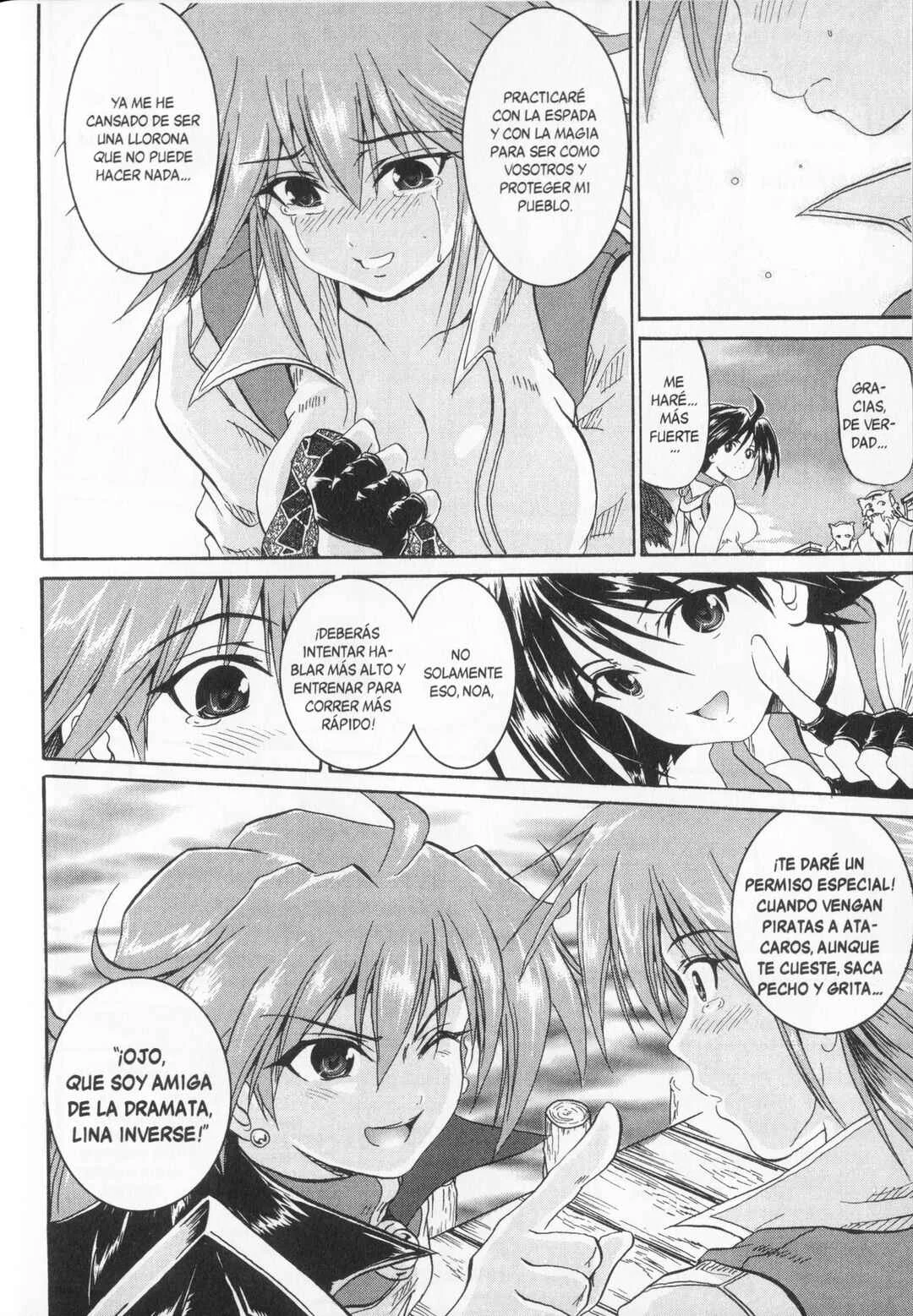 Shin Slayers - Falces no Sunadokei Capítulo 4: Las arenas del tiempo flotando en el atardecer - Page 36