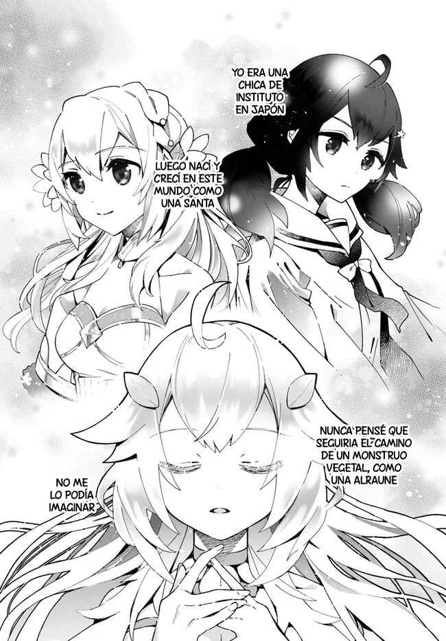 Shokubutsu Monster Musume Nikki: Seijo datta Watashi ga Uragirareta Hate ni Alraune ni Tensei Shite Shimatta node, kore kara wa Kougousei o Shinagara Shizuka ni Shokubutsu Life o Sugoshimasu Capítulo 2 - Page 3