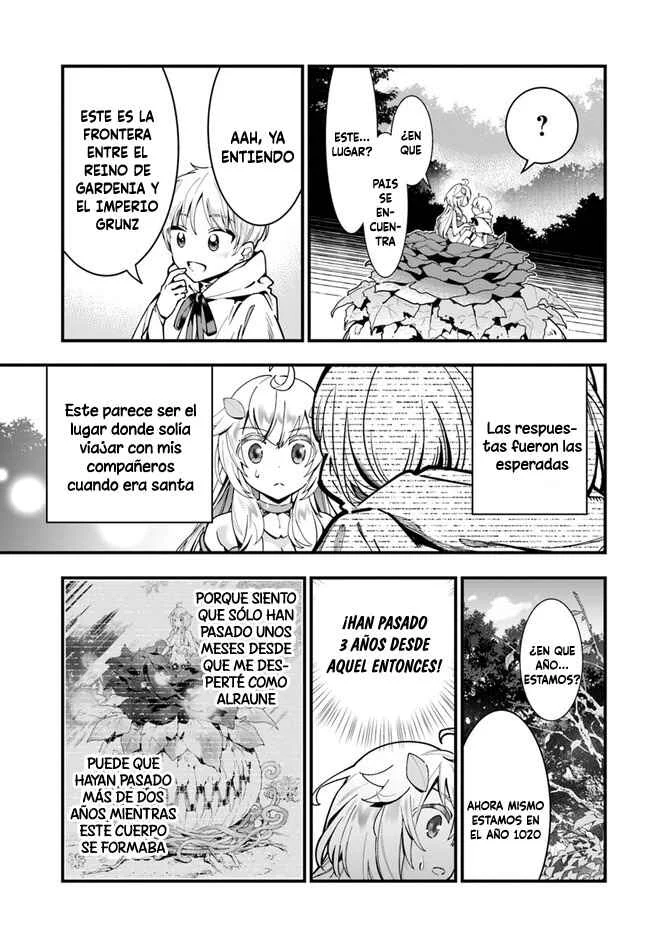 Shokubutsu Monster Musume Nikki: Seijo datta Watashi ga Uragirareta Hate ni Alraune ni Tensei Shite Shimatta node, kore kara wa Kougousei o Shinagara Shizuka ni Shokubutsu Life o Sugoshimasu Capítulo 4 - Page 15