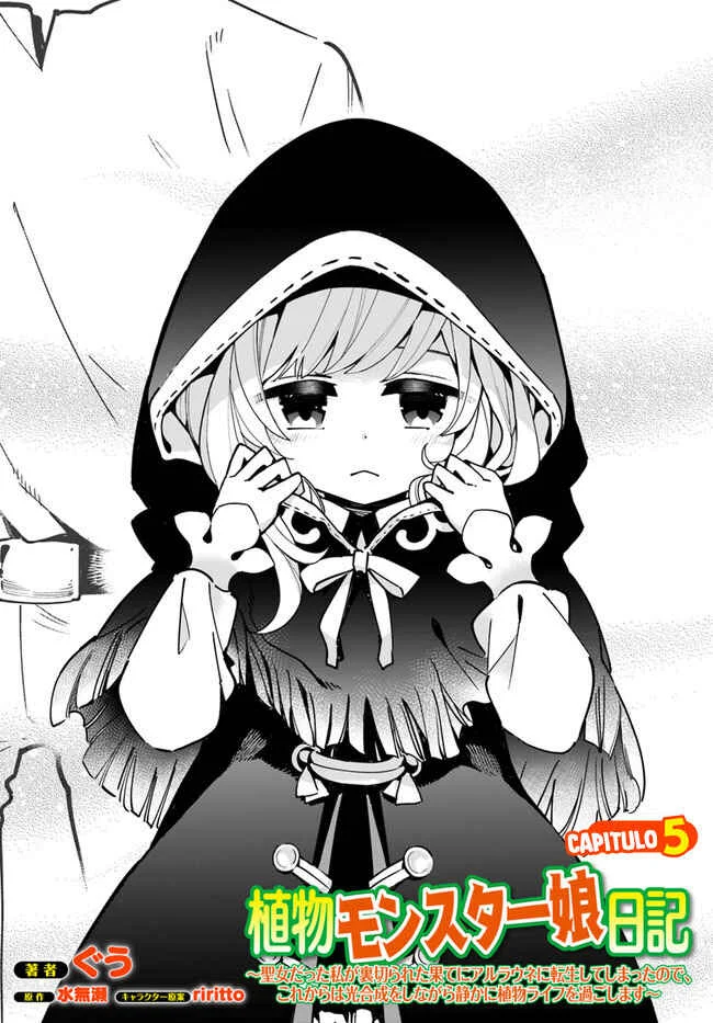 Shokubutsu Monster Musume Nikki: Seijo datta Watashi ga Uragirareta Hate ni Alraune ni Tensei Shite Shimatta node, kore kara wa Kougousei o Shinagara Shizuka ni Shokubutsu Life o Sugoshimasu Capítulo 5 - Page 4