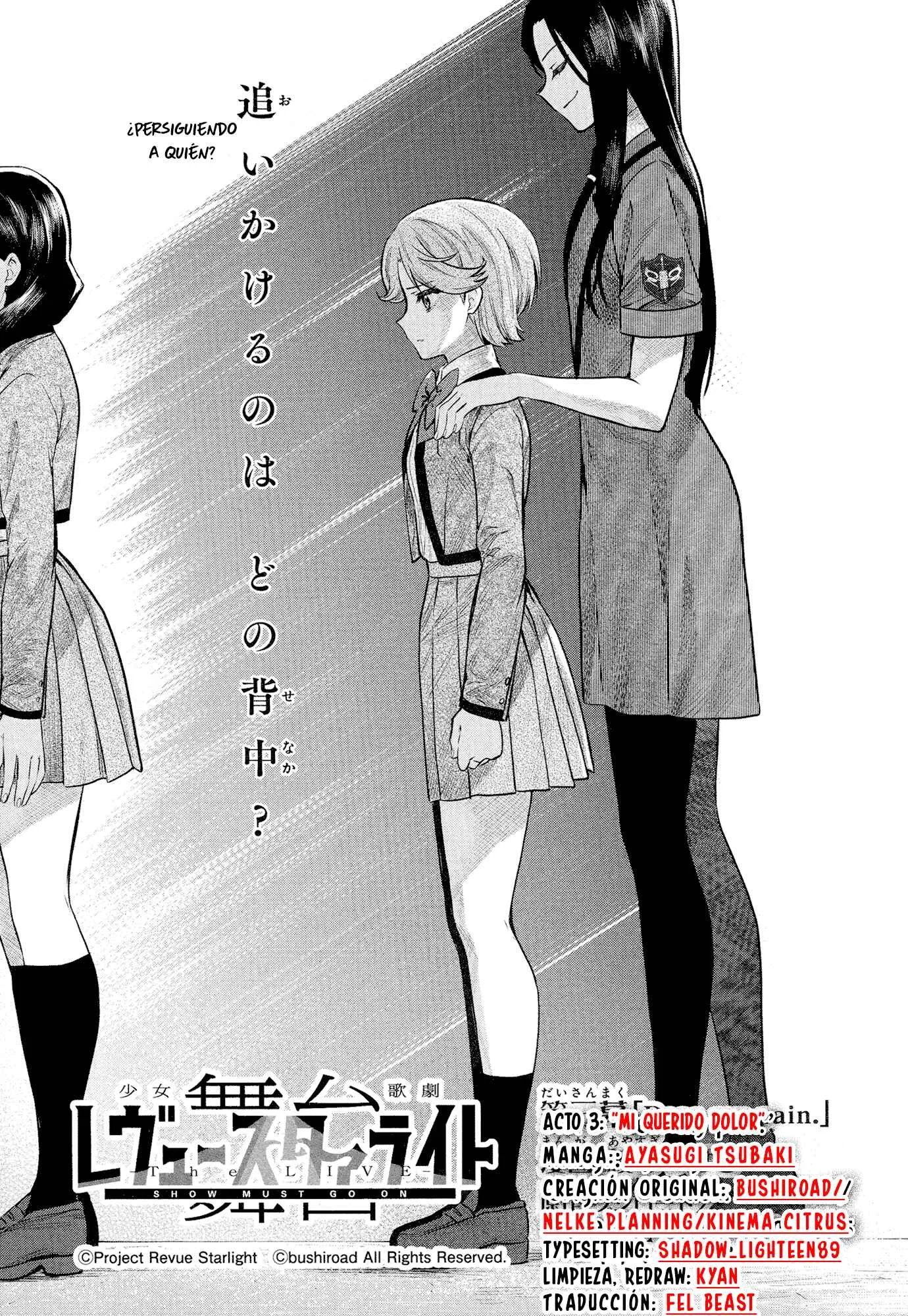 Shoujo☆Kageki Revue Starlight - The LIVE - #2 Transition Capítulo 3: Mi querido dolor - Page 1
