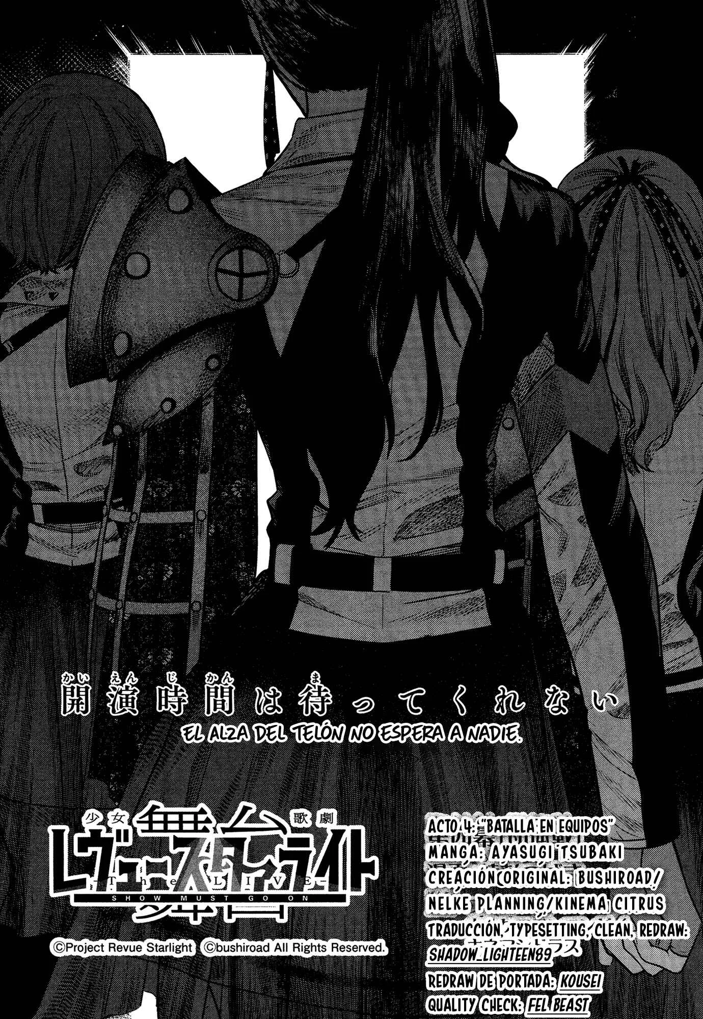 Shoujo☆Kageki Revue Starlight - The LIVE - #2 Transition Capítulo 4: Batalla en Equipos - Page 1