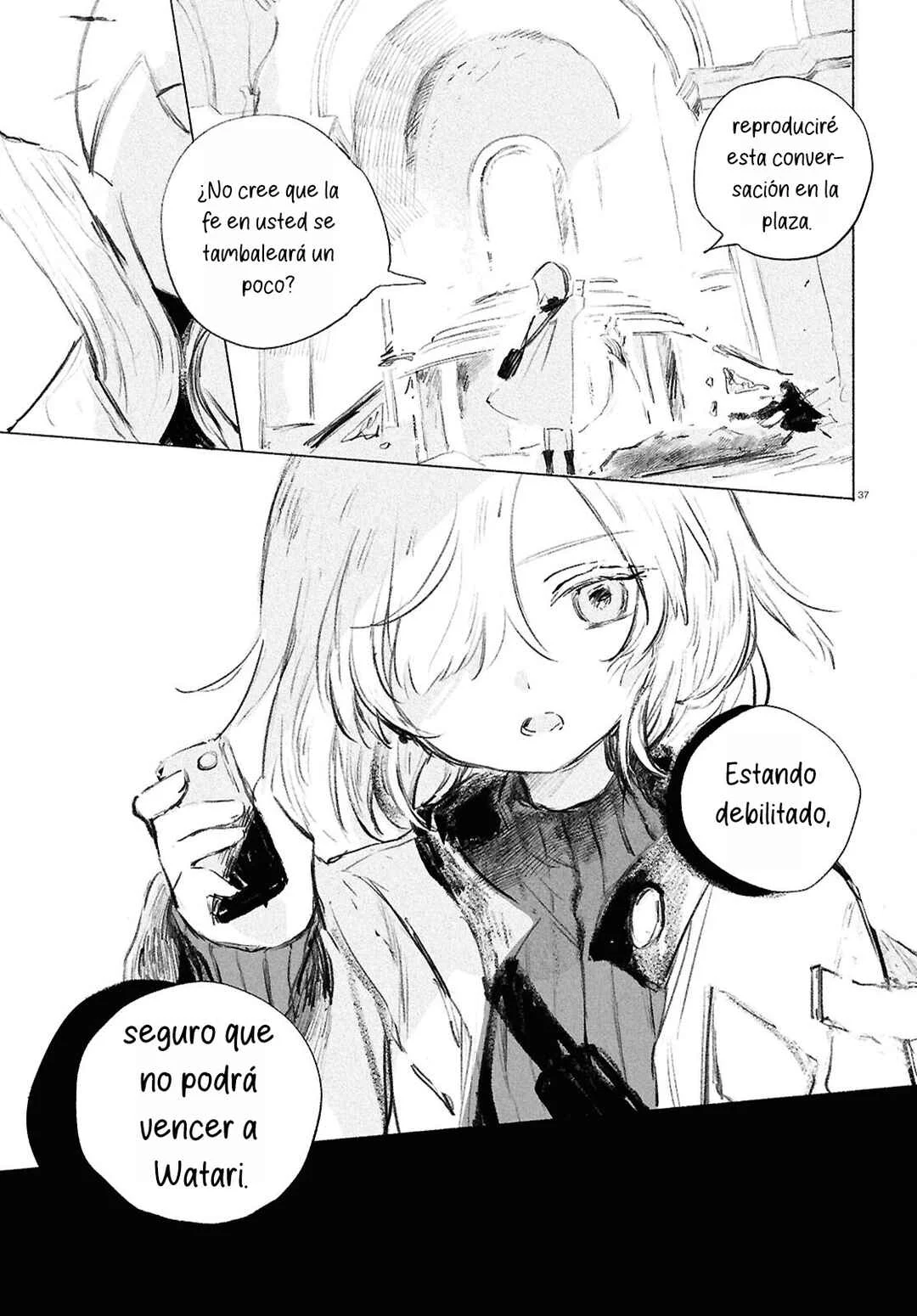 Shoujo Seikan Hyouryuuki Capítulo 2: El planeta de Dios - Page 37