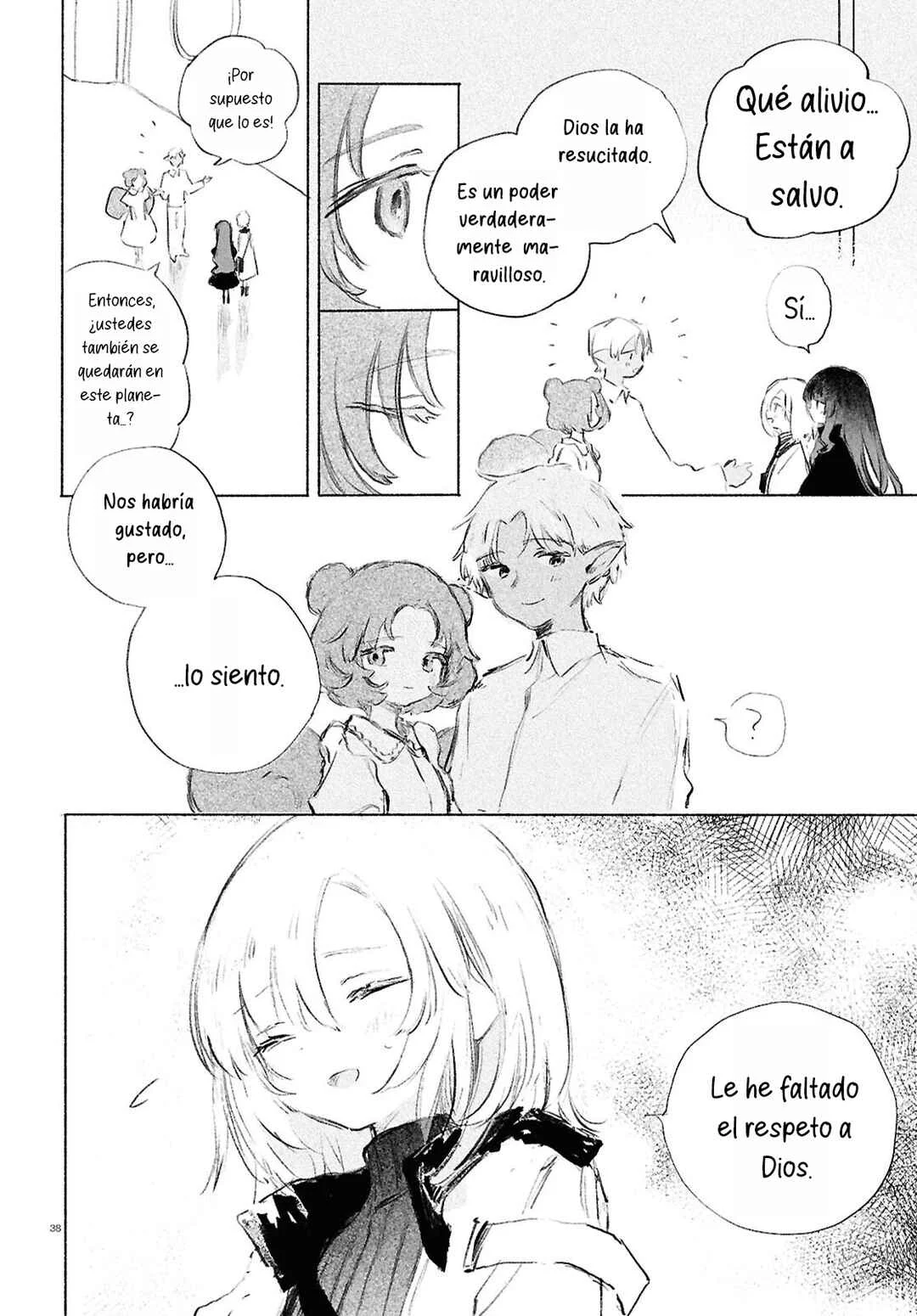 Shoujo Seikan Hyouryuuki Capítulo 2: El planeta de Dios - Page 38