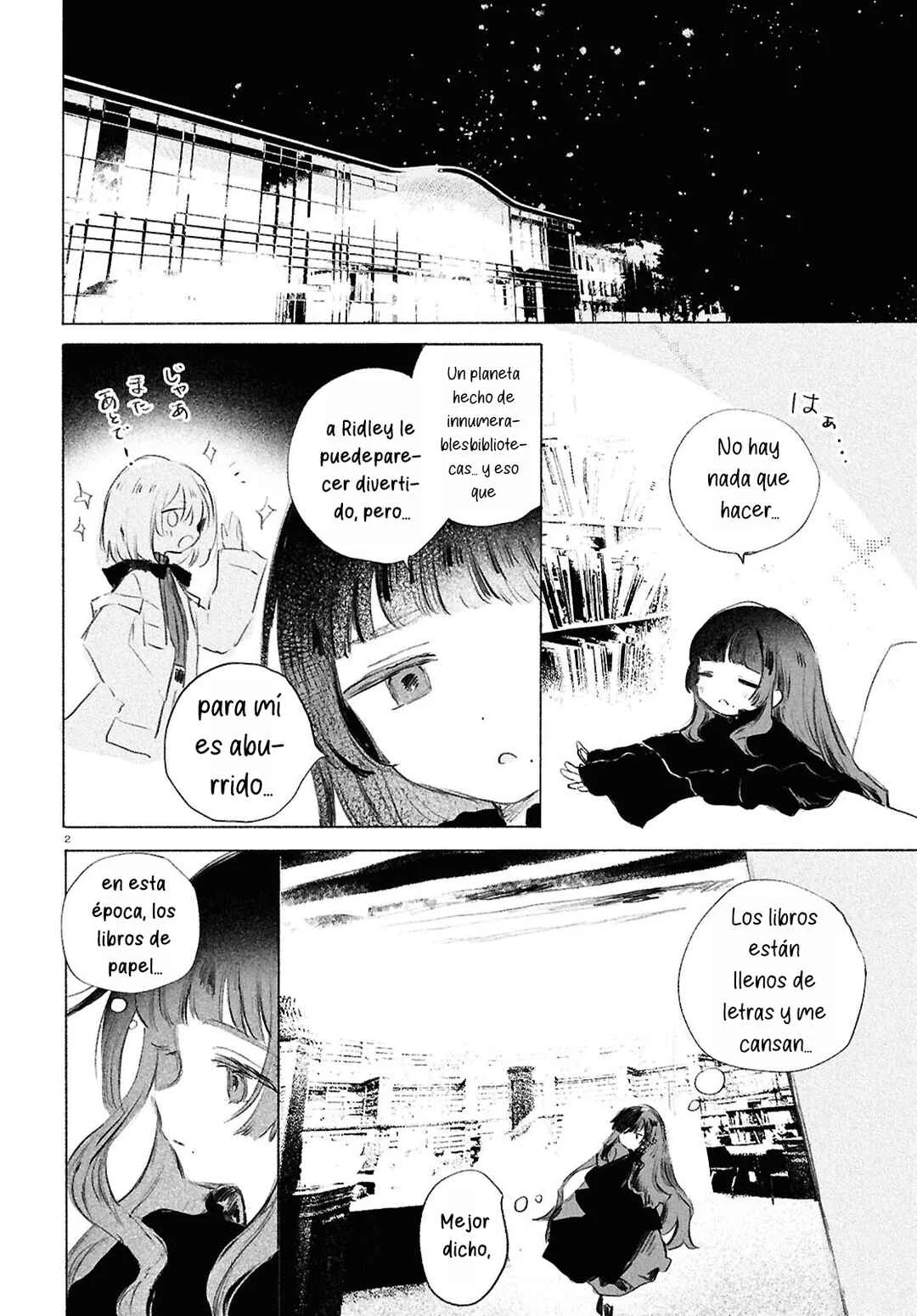 Shoujo Seikan Hyouryuuki Capítulo 4: El planeta de los libros - Page 3