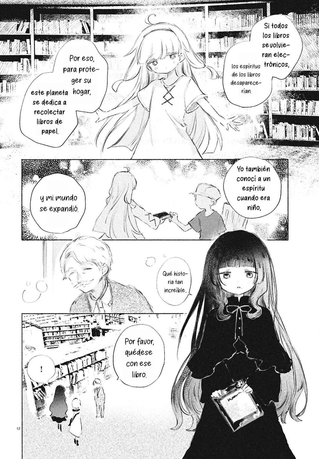 Shoujo Seikan Hyouryuuki Capítulo 4: El planeta de los libros - Page 12