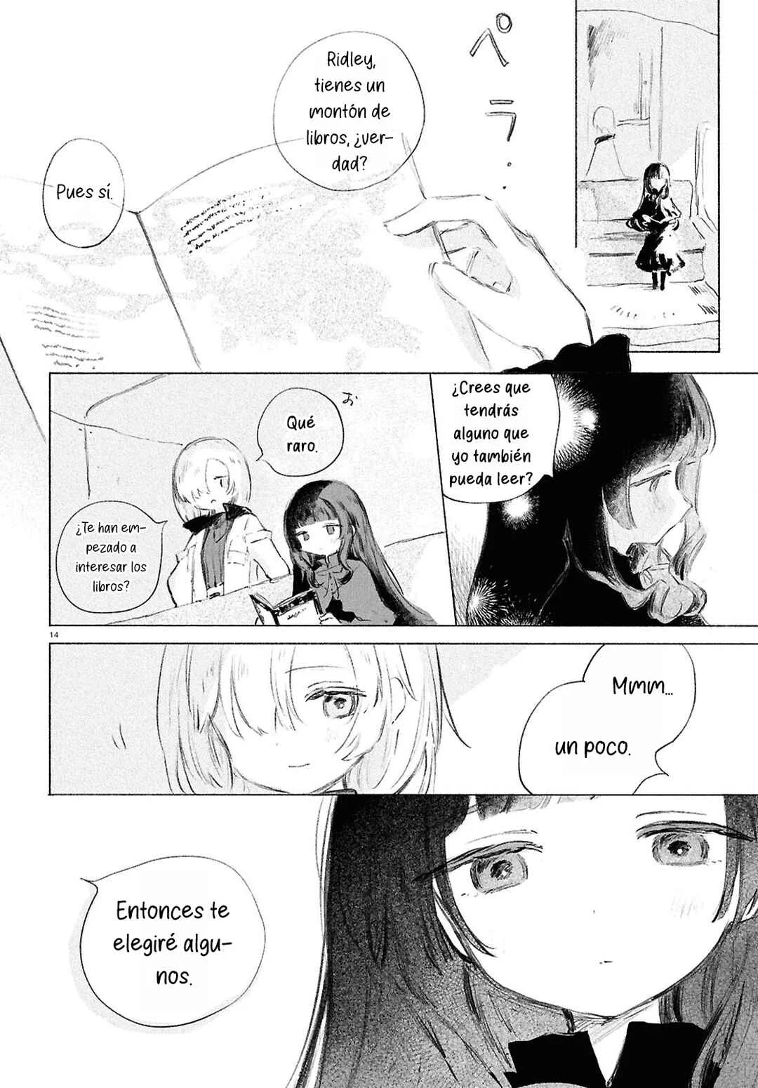 Shoujo Seikan Hyouryuuki Capítulo 4: El planeta de los libros - Page 14