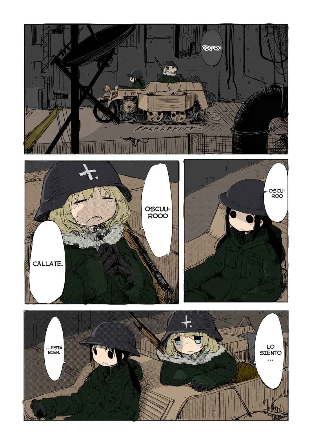 Shoujo Shuumatsu Ryokou (Fan Colored) Capítulo 1 - Page 2