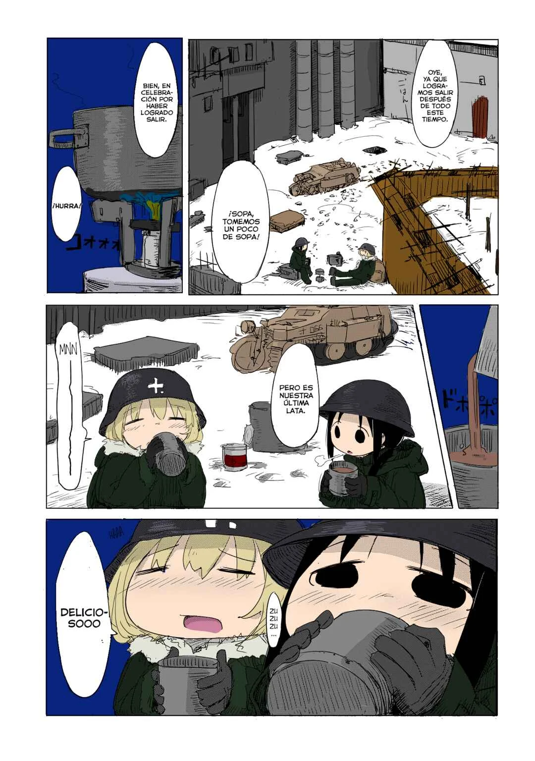 Shoujo Shuumatsu Ryokou (Fan Colored) Capítulo 1 - Page 16