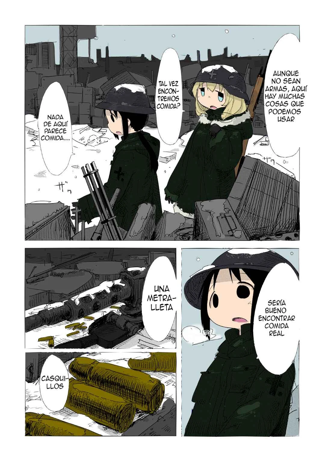 Shoujo Shuumatsu Ryokou (Fan Colored) Capítulo 2 - Page 3