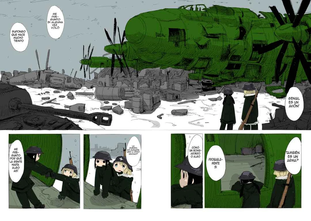 Shoujo Shuumatsu Ryokou (Fan Colored) Capítulo 2 - Page 6