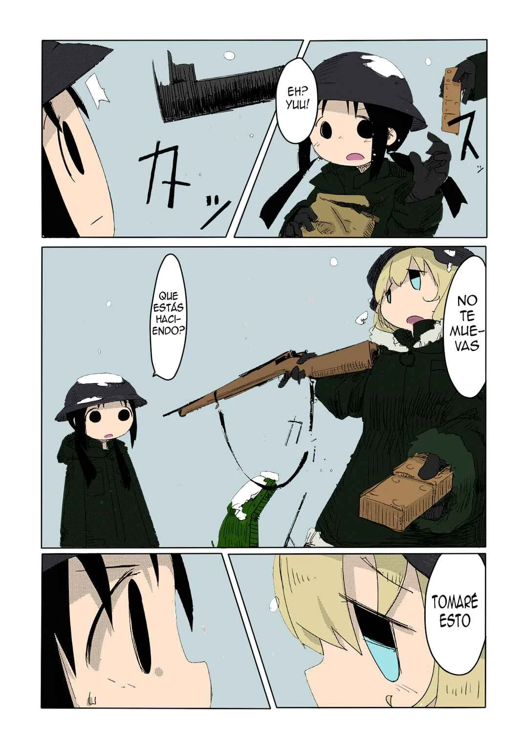 Shoujo Shuumatsu Ryokou (Fan Colored) Capítulo 2 - Page 12