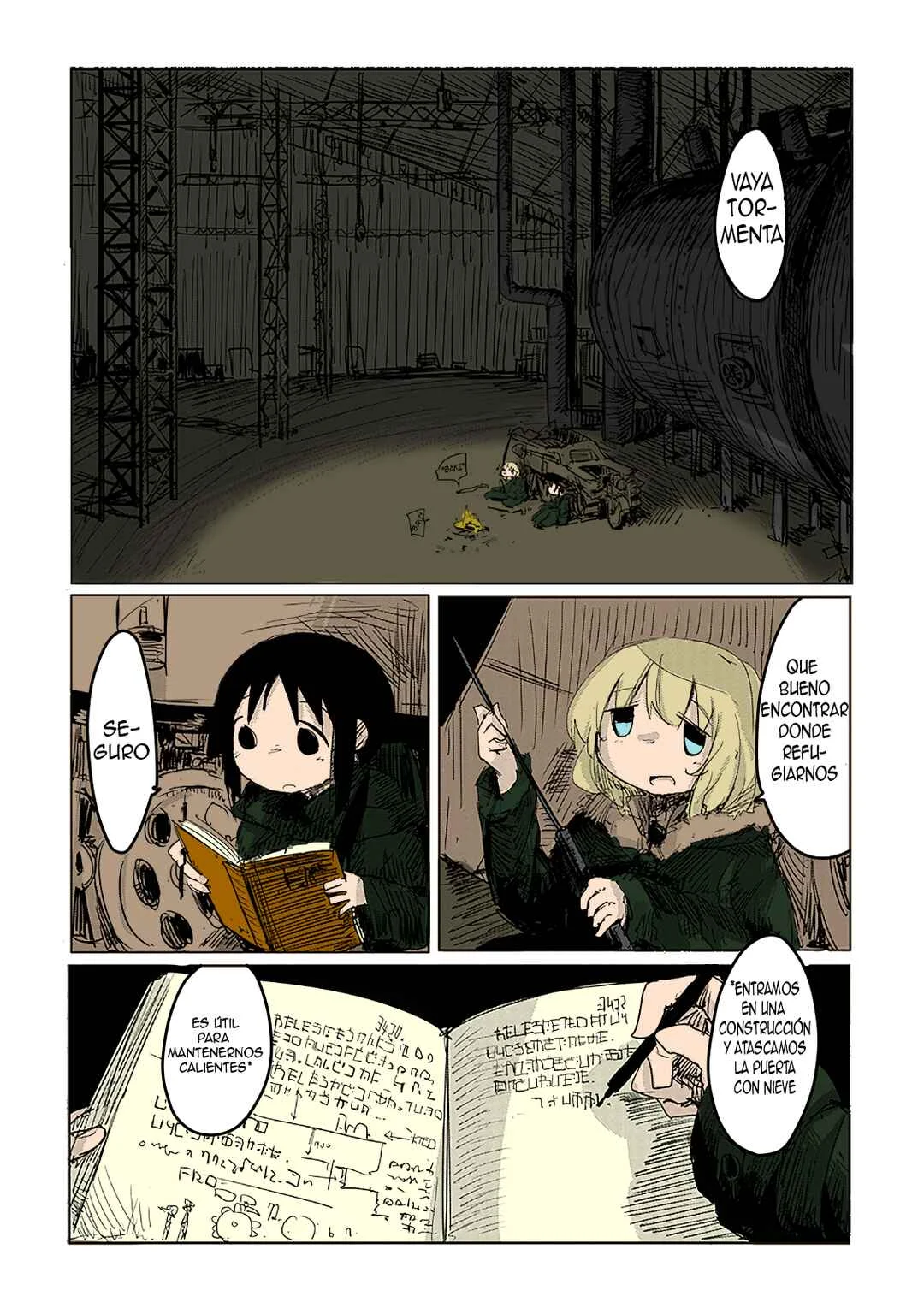 Shoujo Shuumatsu Ryokou (Fan Colored) Capítulo 3 - Page 1