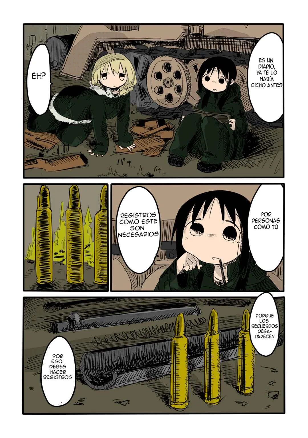 Shoujo Shuumatsu Ryokou (Fan Colored) Capítulo 3 - Page 3