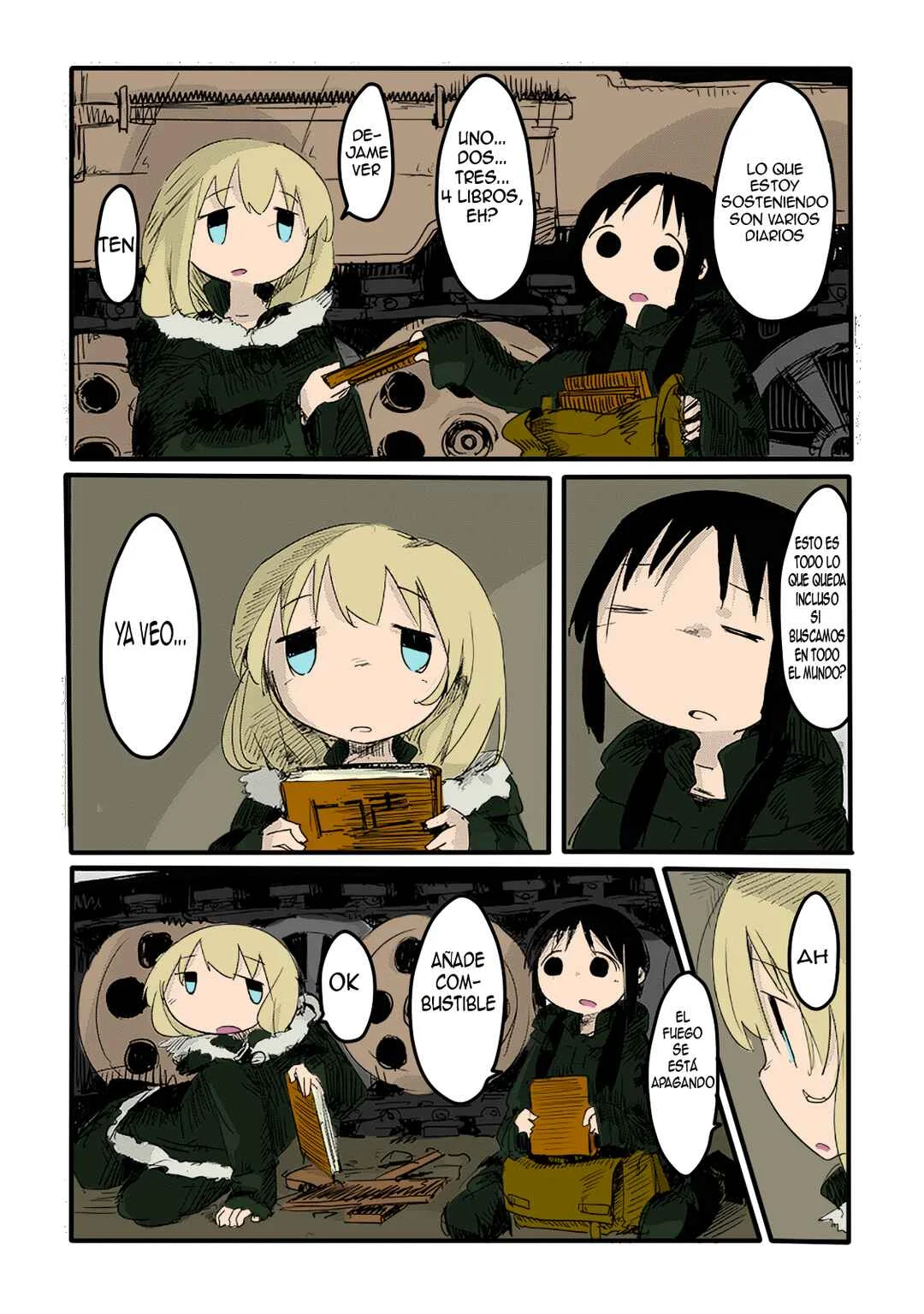 Shoujo Shuumatsu Ryokou (Fan Colored) Capítulo 3 - Page 6