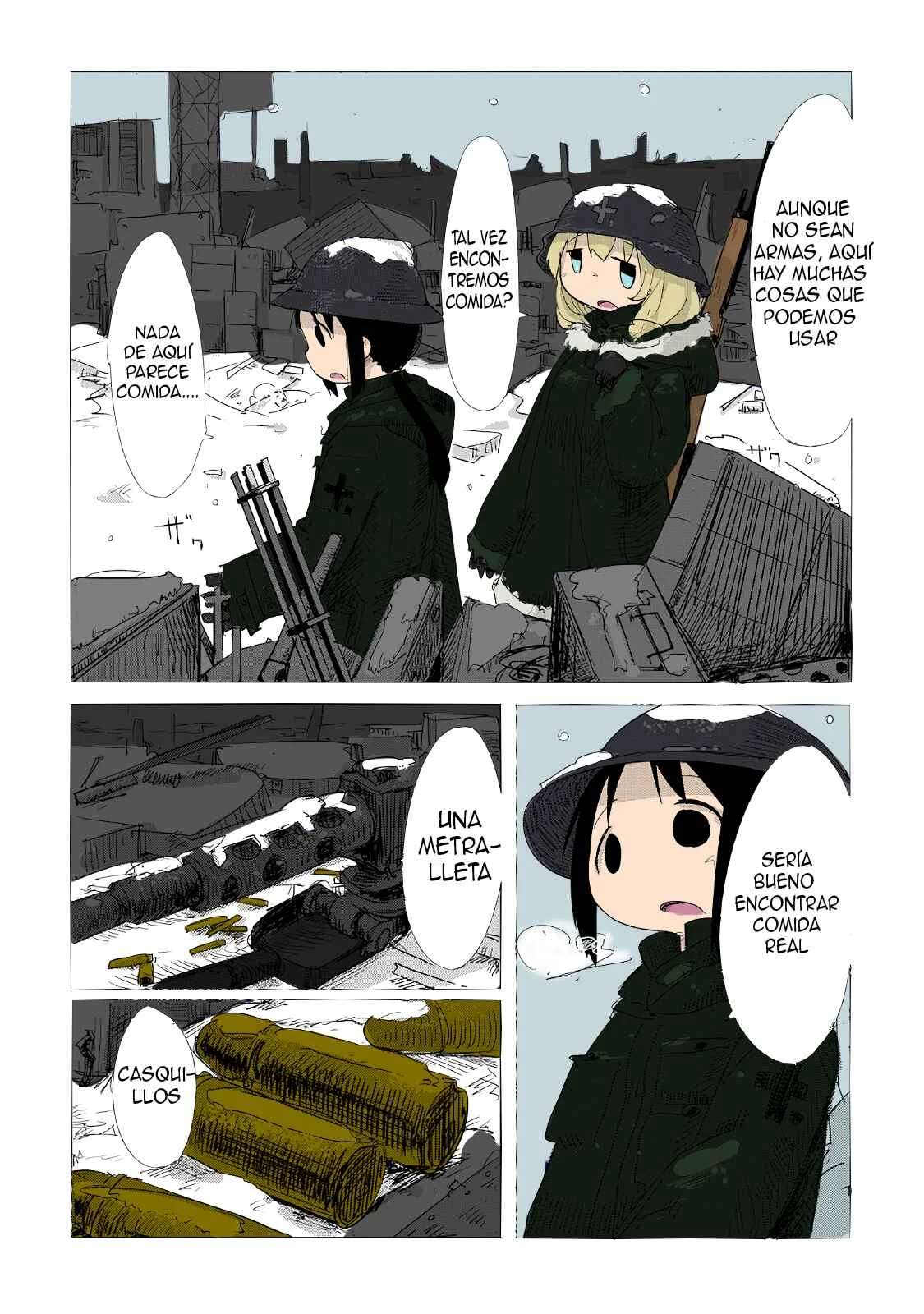 Shoujo Shuumatsu Ryoukou Capítulo 2: (full color) Guerra - Page 6