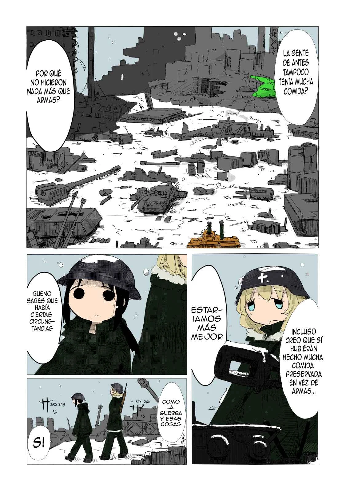 Shoujo Shuumatsu Ryoukou Capítulo 2: (full color) Guerra - Page 8