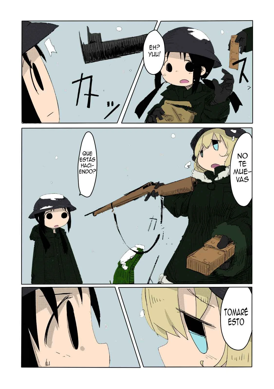 Shoujo Shuumatsu Ryoukou Capítulo 2: (full color) Guerra - Page 15