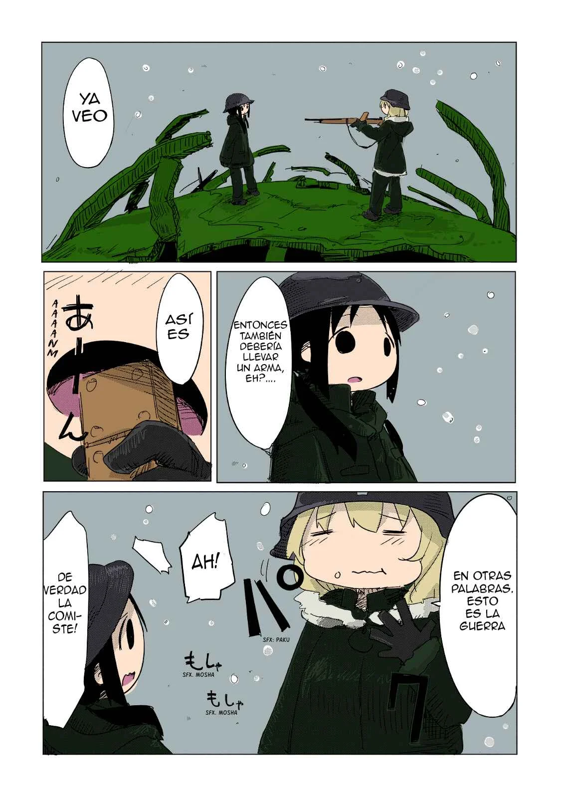 Shoujo Shuumatsu Ryoukou Capítulo 2: (full color) Guerra - Page 16