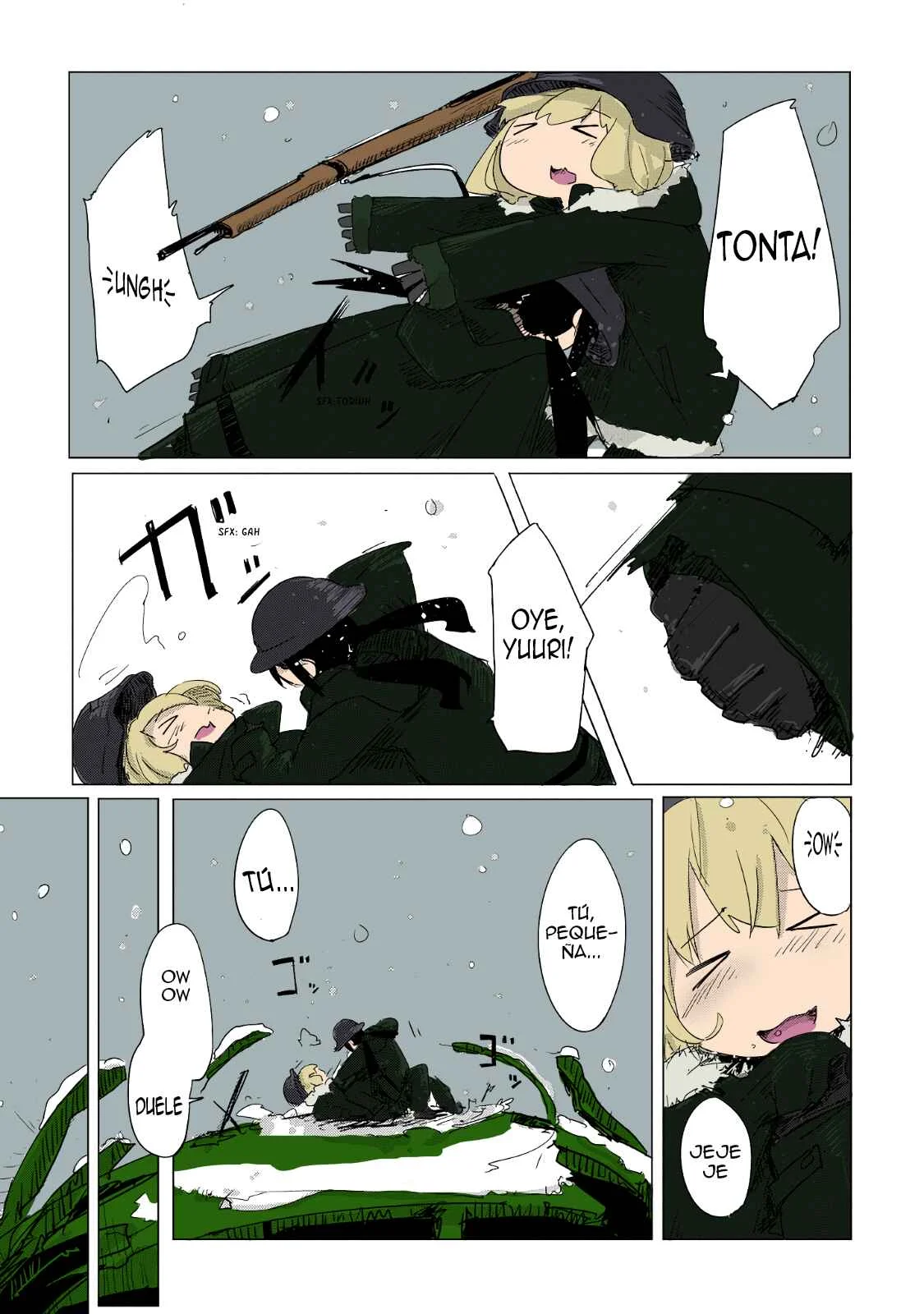 Shoujo Shuumatsu Ryoukou Capítulo 2: (full color) Guerra - Page 17