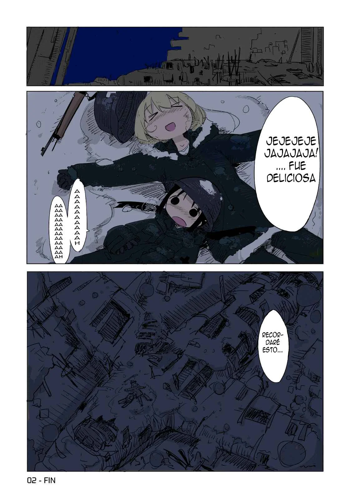 Shoujo Shuumatsu Ryoukou Capítulo 2: (full color) Guerra - Page 18