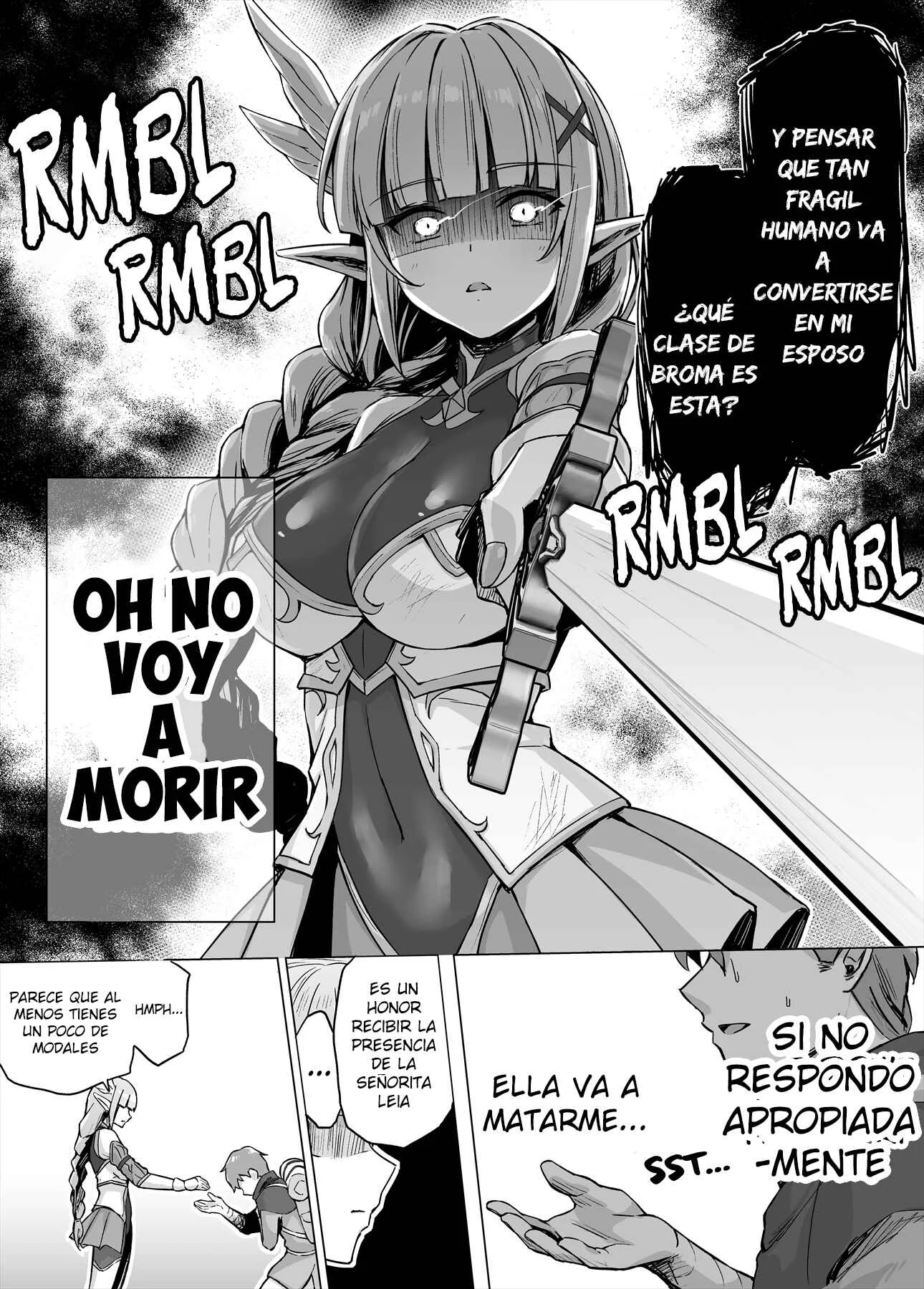 Soku Ochi Urenokori Onna Kishi Elf-san Capítulo 1 - Page 3