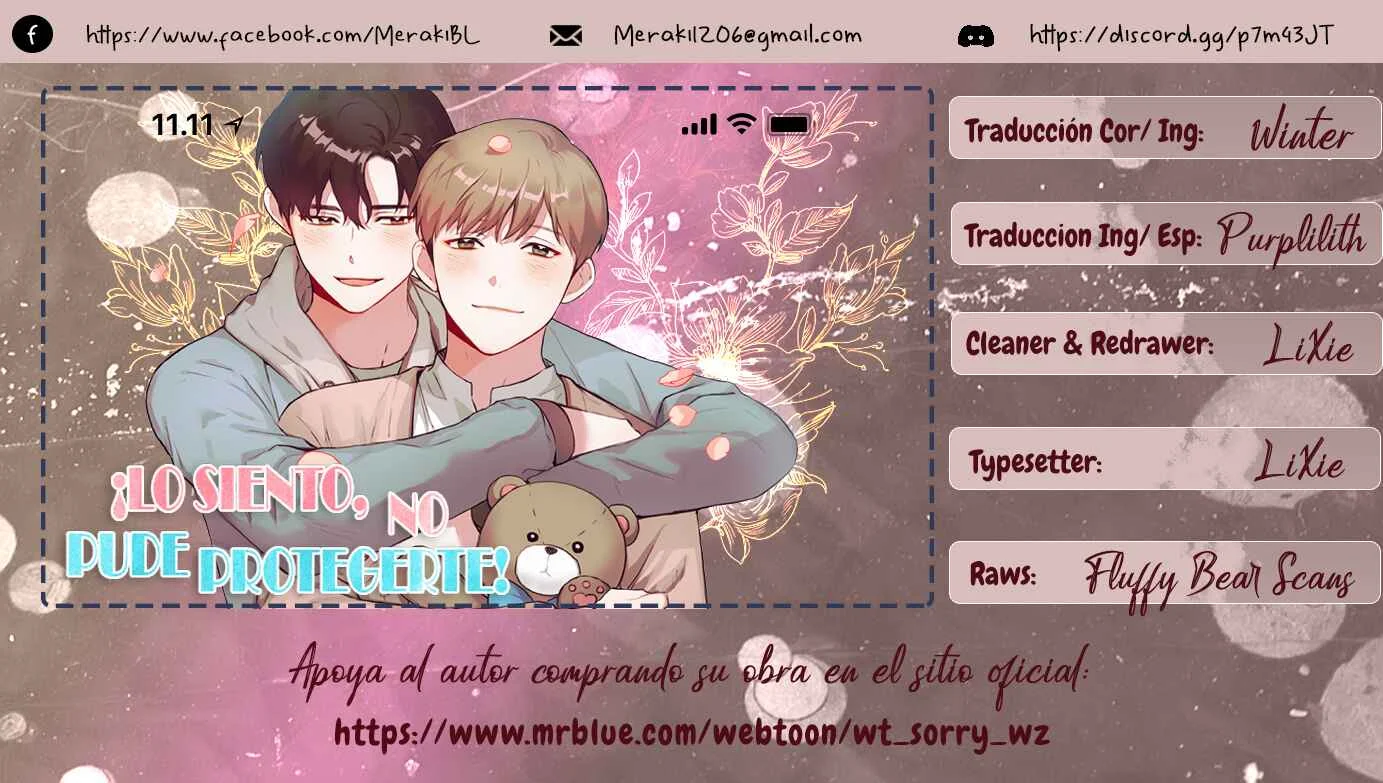 Sorry I Couldn't Protect You! Capítulo 0 - Page 1